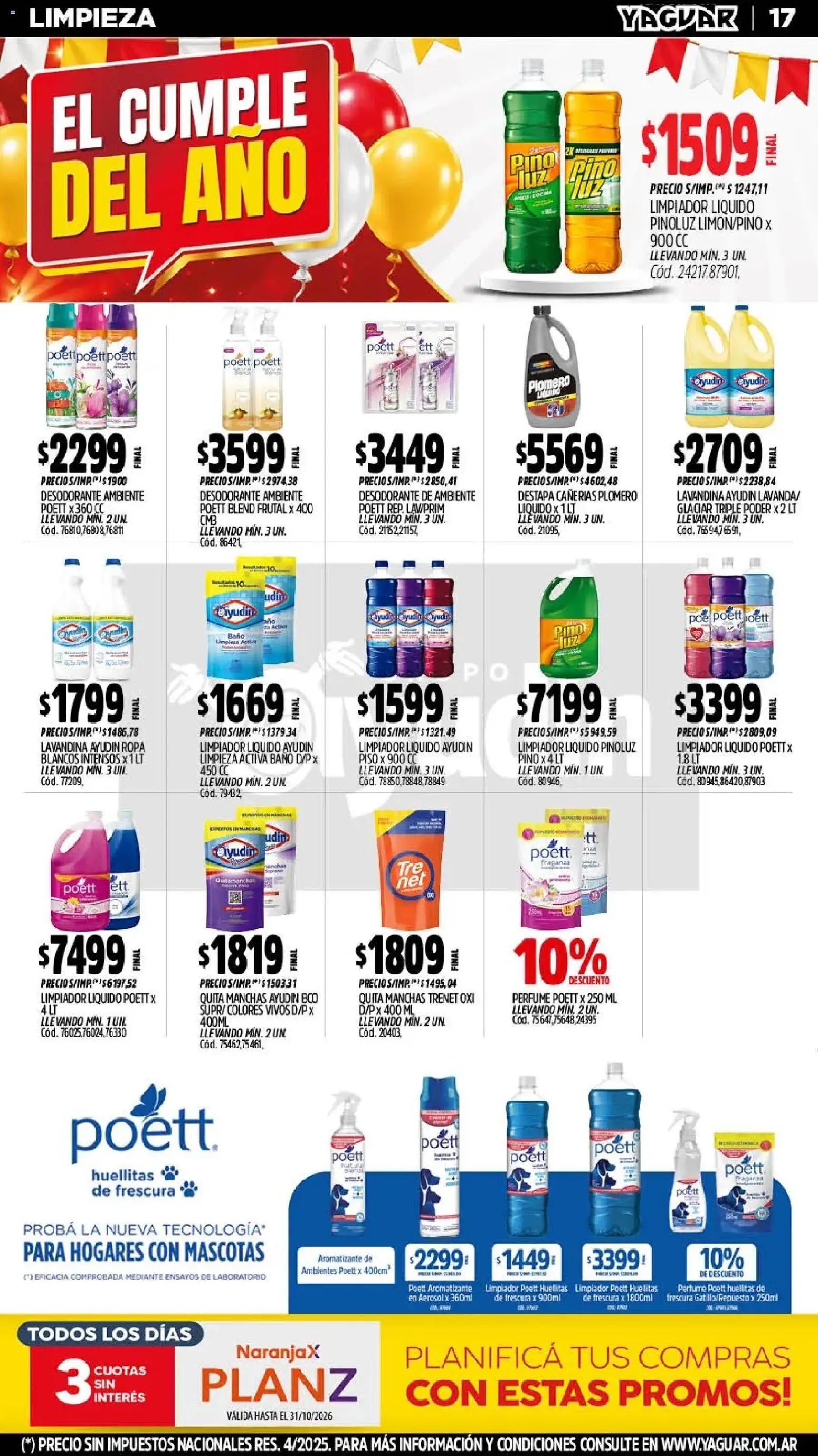 Revista de ofertas Yaguar - Página 18 - Ofertas válidas hasta el 31 de octubre de 2026