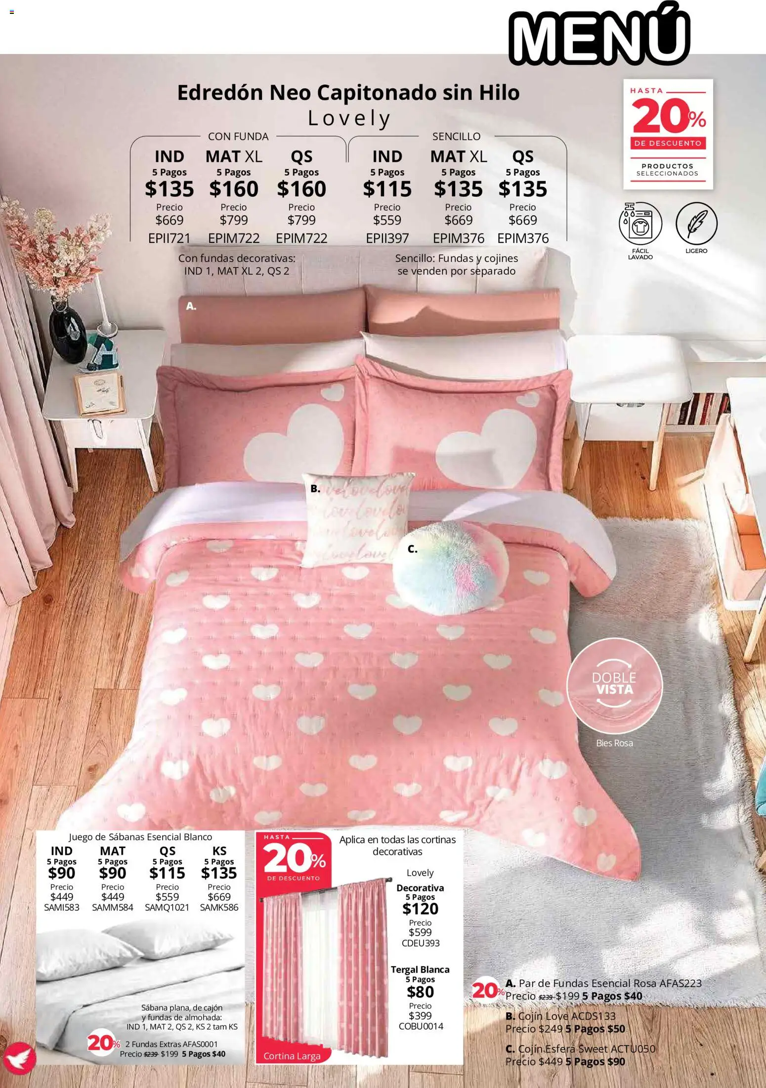 Nuevas ofertas de Colchas Concord válidas en toda la República Mexicana desde el 01/08/2026. ¡Encuentra las mejores ofertas en Colchas Concord catálogo! | Página: 85 | Productos: Juego, Almohada, Sabanas, Cortinas