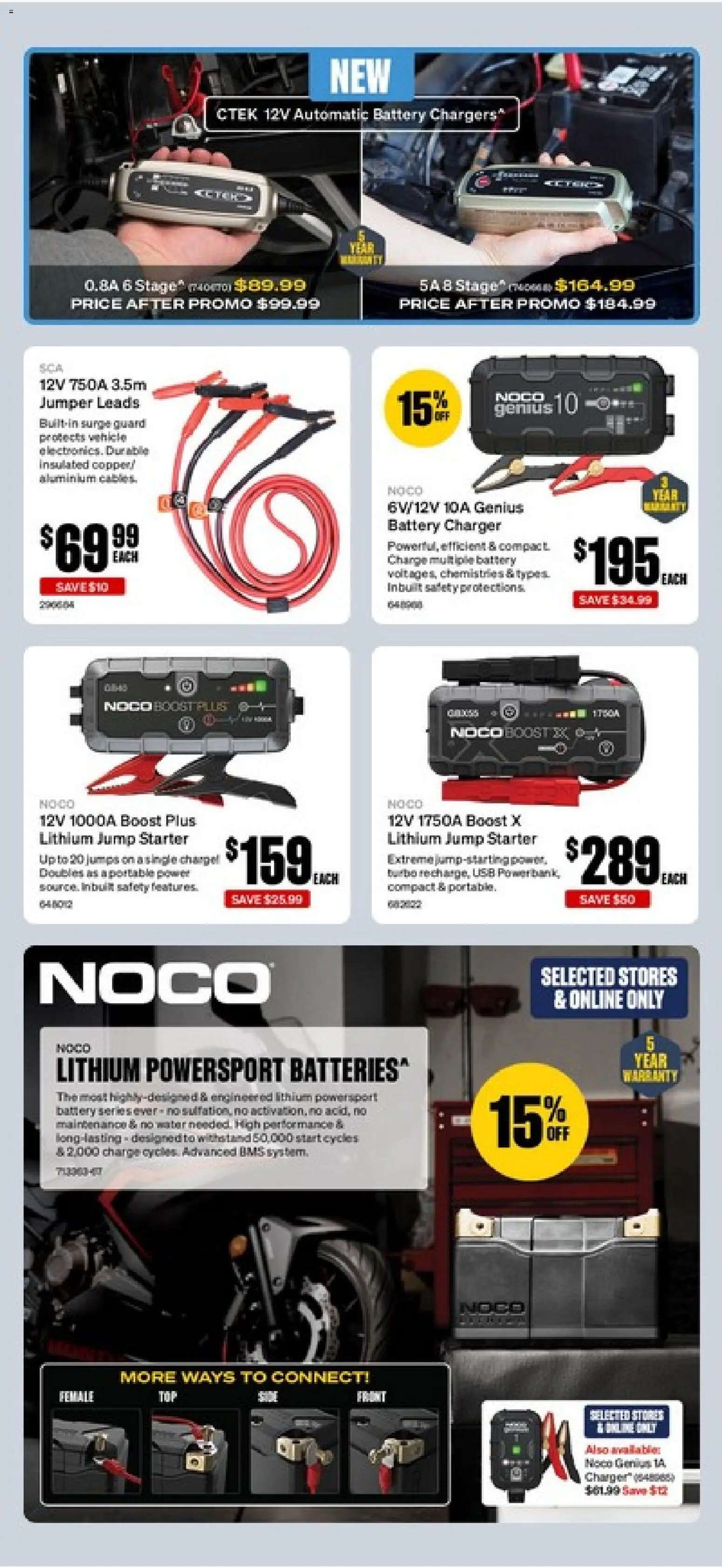 Supercheap Auto catalogue - valid from 12/08/2026 | Page: 14 | Products: Battery, Charger, Jumper, Batteries
