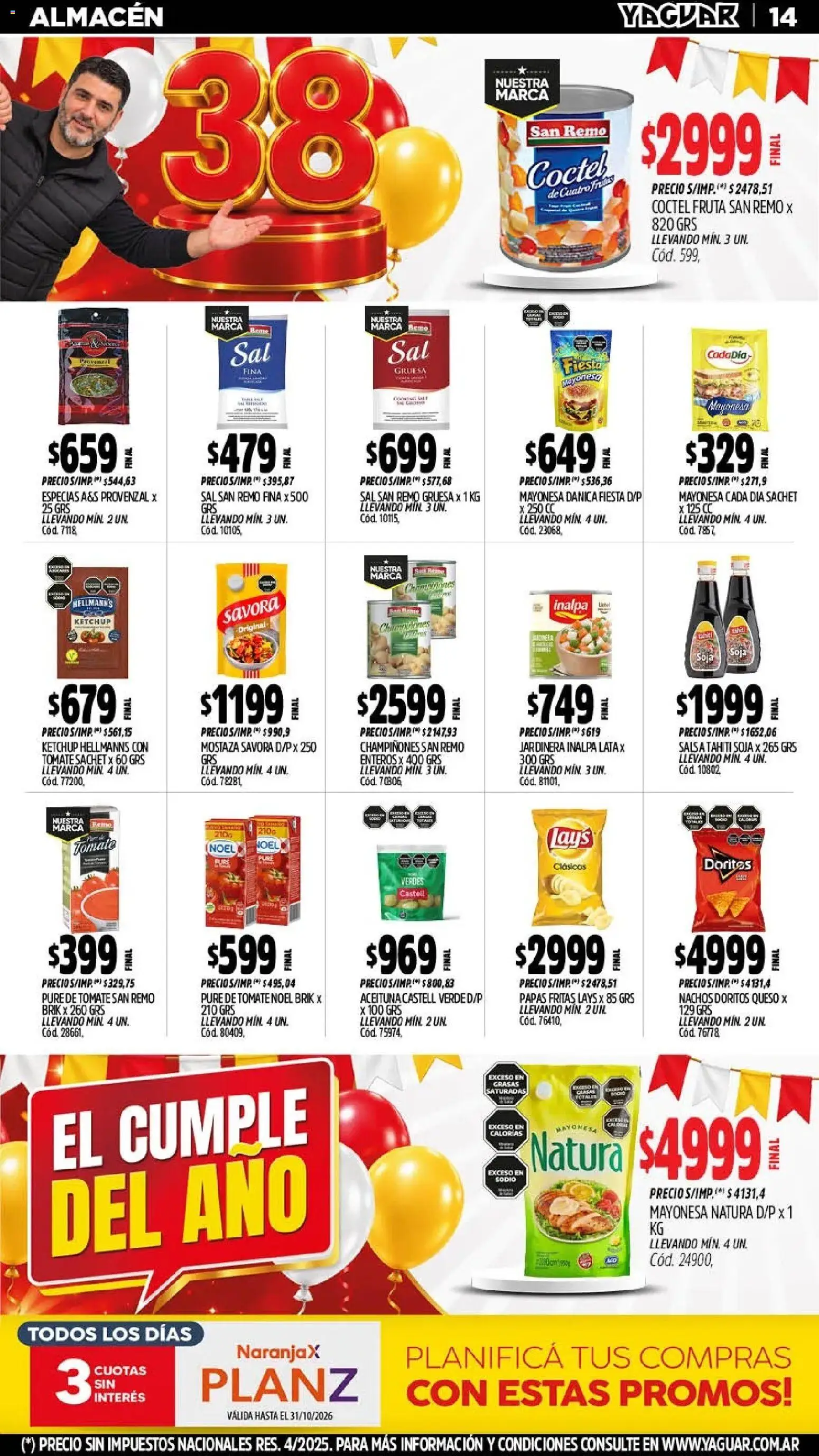 Yaguar - Oferta Semanal Mar del Plata │ válido desde el 26/10/2026 | Página: 14