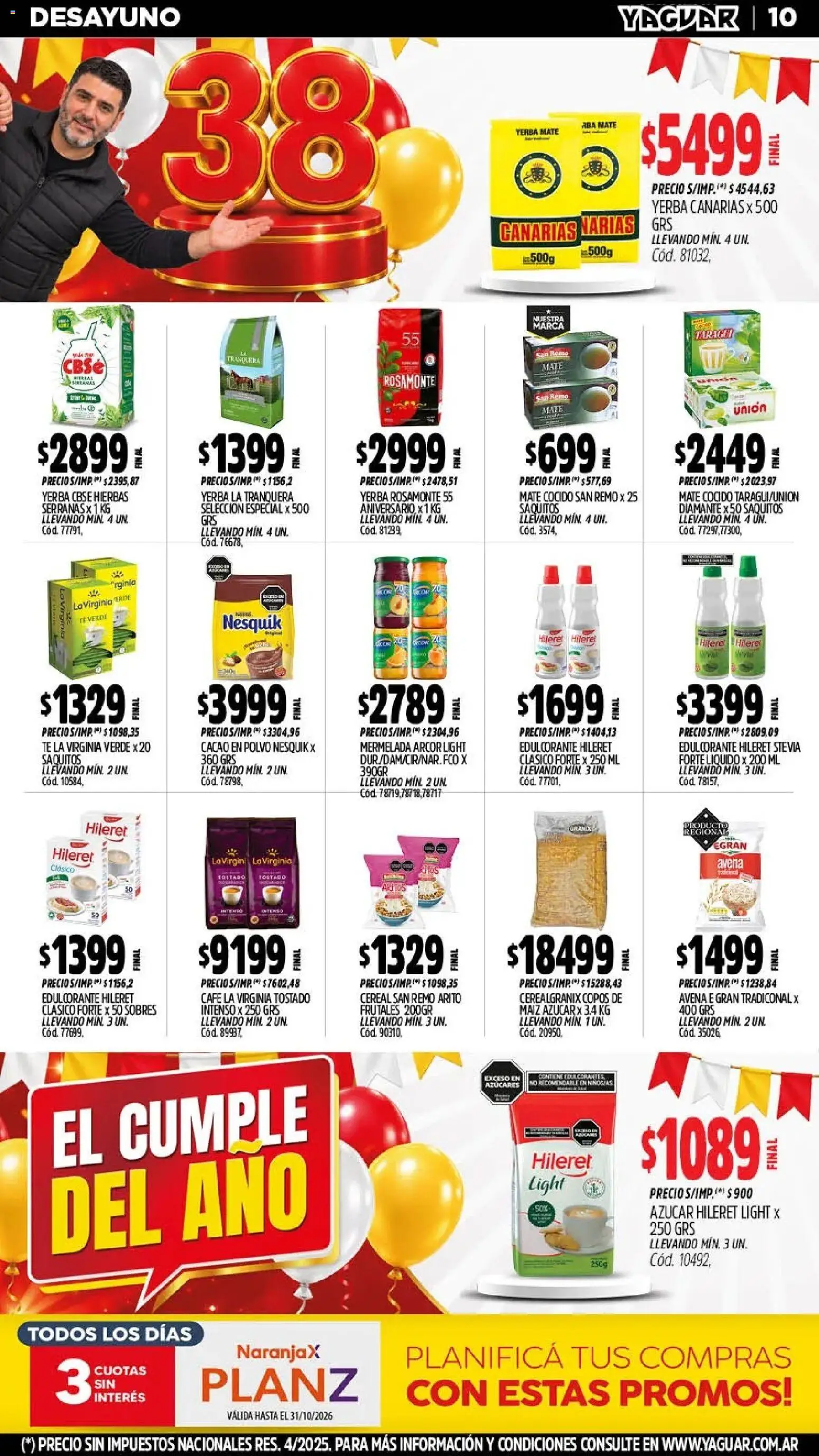 Yaguar - Oferta Semanal Neuquen │ válido desde el 12/10/2026 | Página: 11