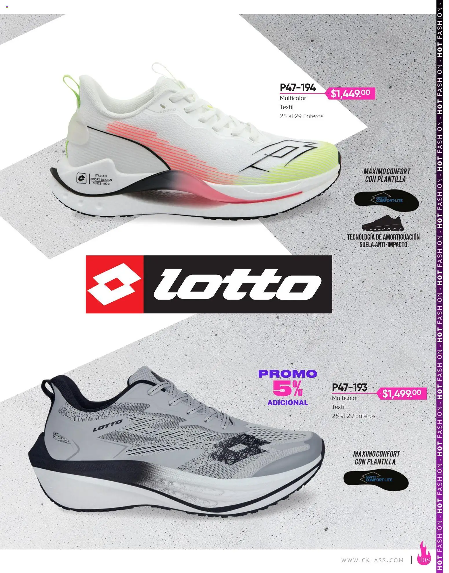 Nuevas ofertas de Cklass válidas en toda la República Mexicana desde el 03/08/2026. ¡Encuentra las mejores ofertas en Cklass catálogo Hot Fashion Calzado! | Página: 109