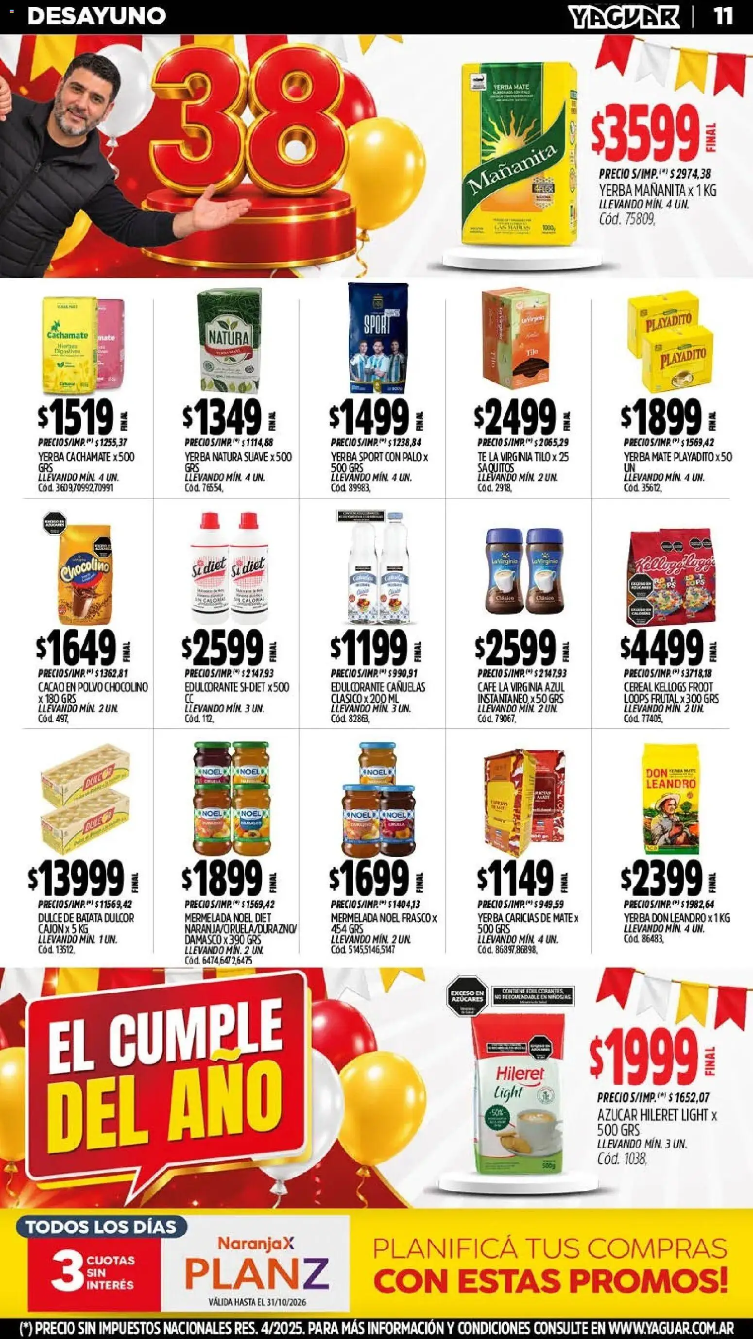 Yaguar - Oferta Semanal Chaco │ válido desde el 26/10/2026 | Página: 11