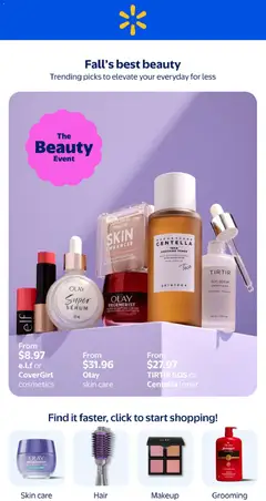 Preview of Walmart flyer - Fall´s best beauty from shop Walmart valid from Sep 10, 2026