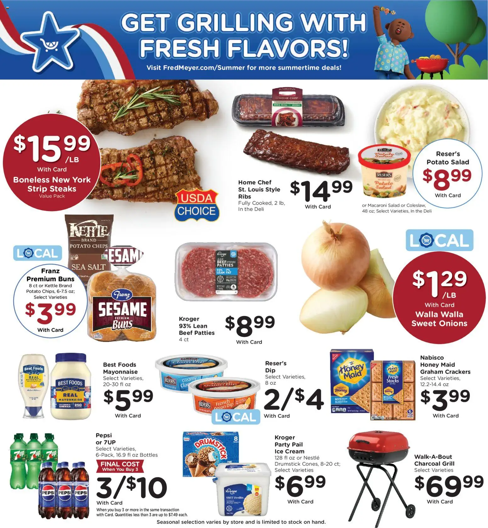 Fred Meyer Weekly Ad - valid from 07/08/2026 | Page: 5 | Products: Chips, Salt, Onion, Kettle