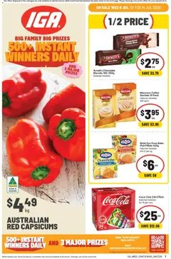 Preview of IGA catalogue SA - valid from 08/07/2026