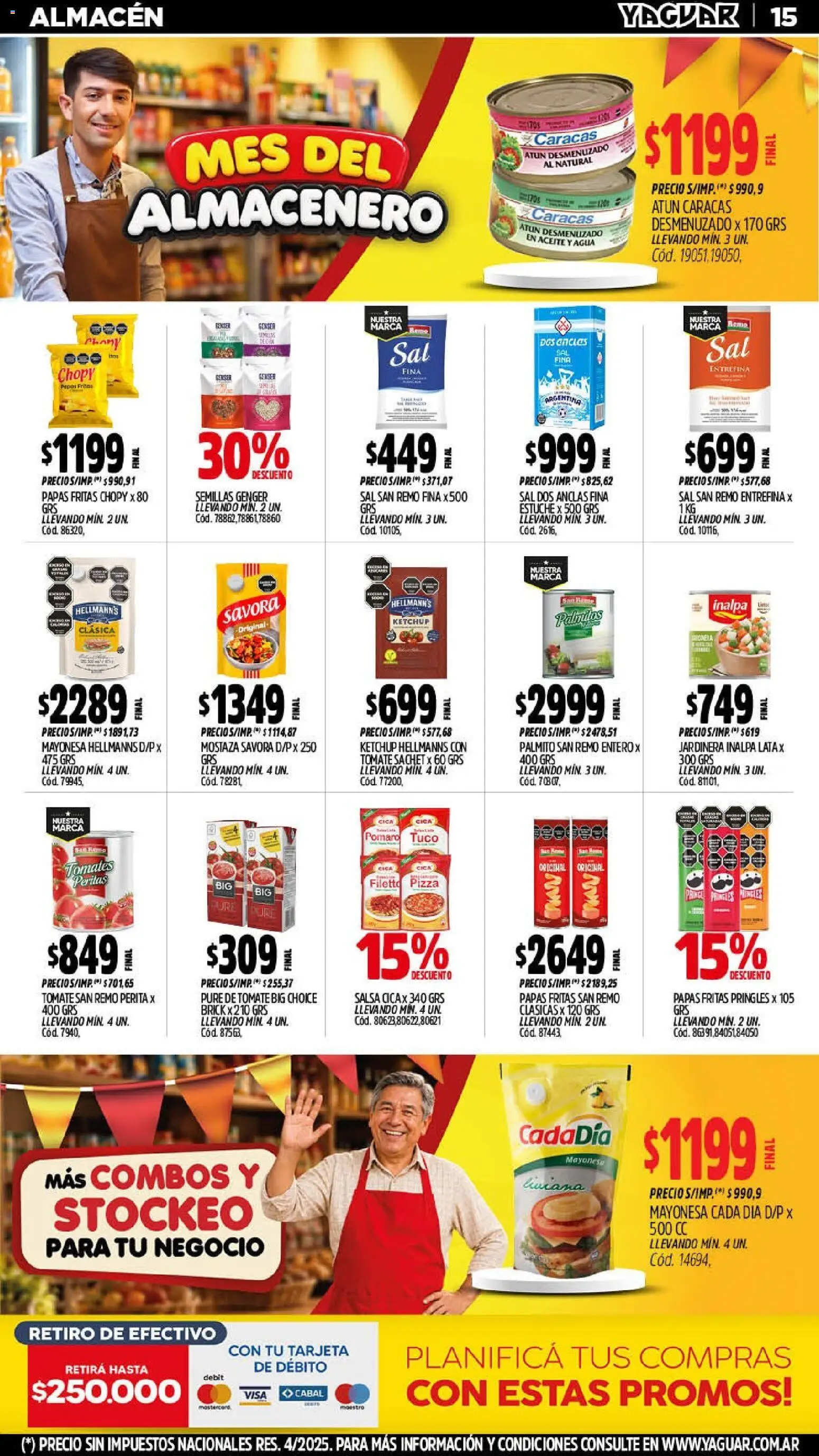 Yaguar - Oferta Semanal Santa Fé │ válido desde el 14/09/2026 | Página: 16 | Productos: Mayonesa, Mostaza, Pure de Tomate, Puré