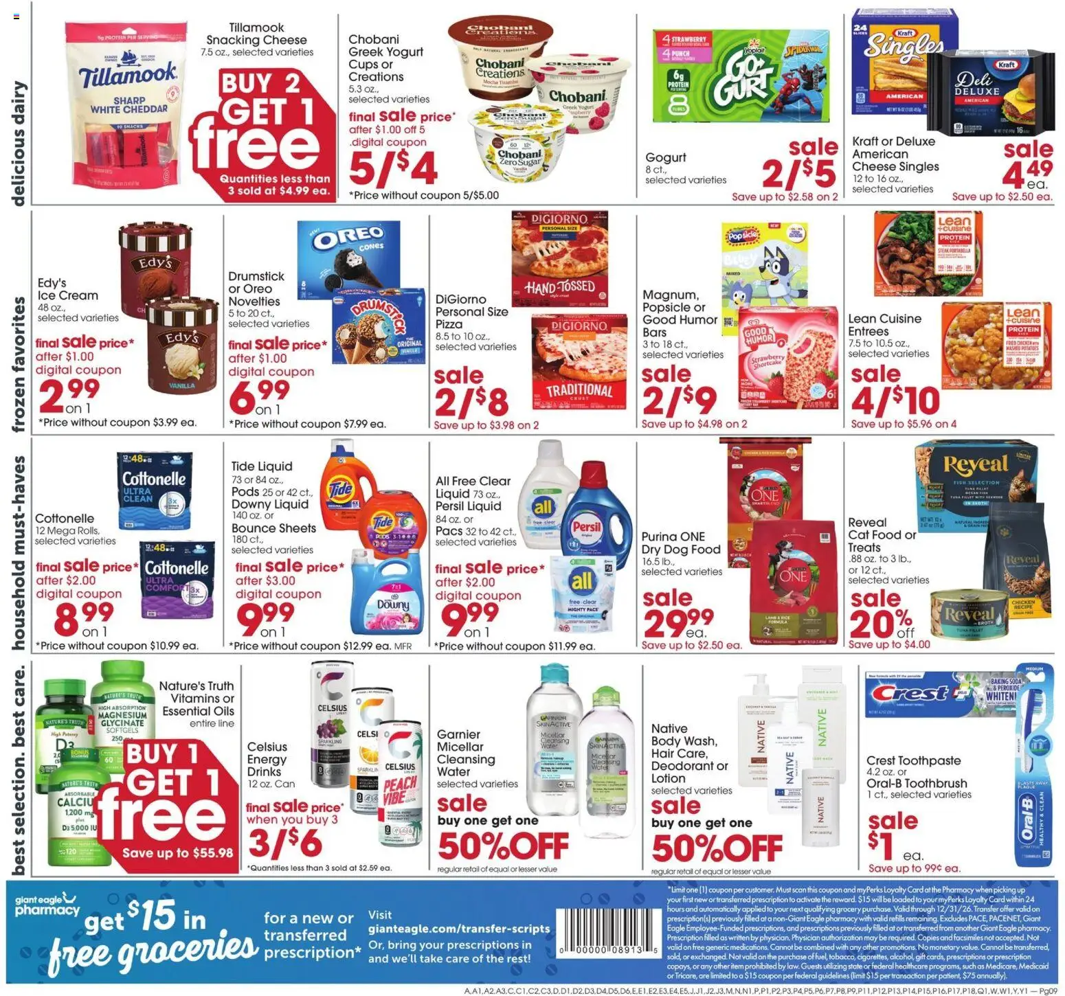 Giant Eagle Weekly Ad - valid from 07/16/2026 | Page: 9 | Products: Dog Food, Toothbrush, Potatoes, Water