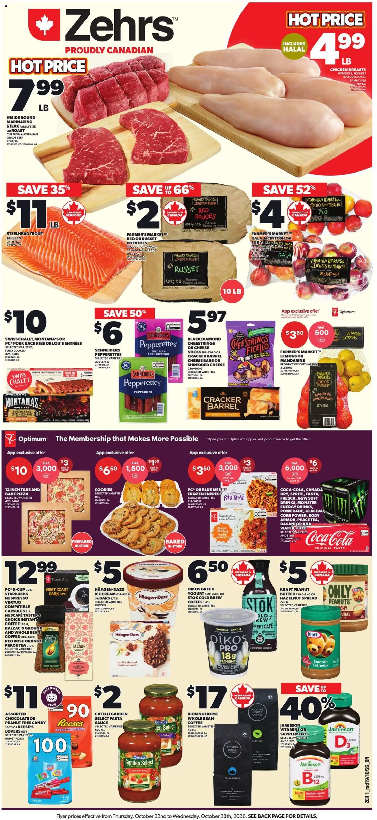 Zehrs flyer valid from Oct 22, 2026 | Page: 1