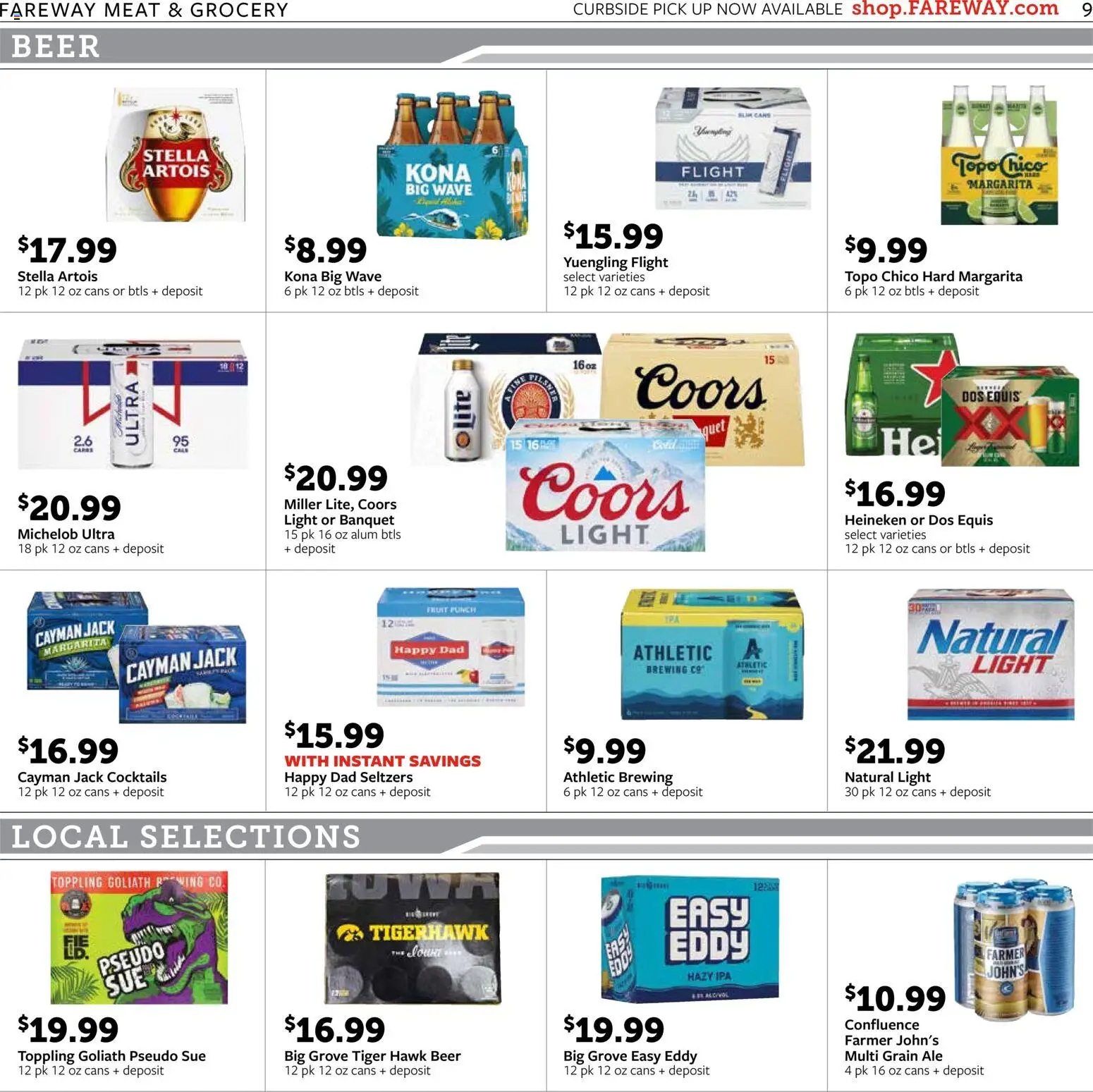 Fareway Weekly Ad - valid from 09/14/2026 | Page: 9 | Products: Meat, Beer, Heineken, Cocktails