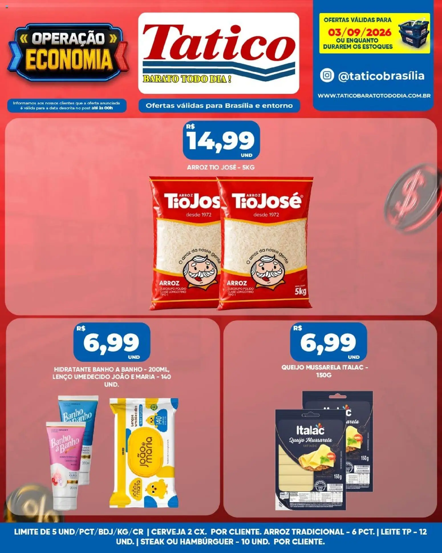 Tatico Folheto - válido de 04/09/2026 | Página: 29 | Produtos: Lenço, Cerveja, Arroz, Lenço umedecido