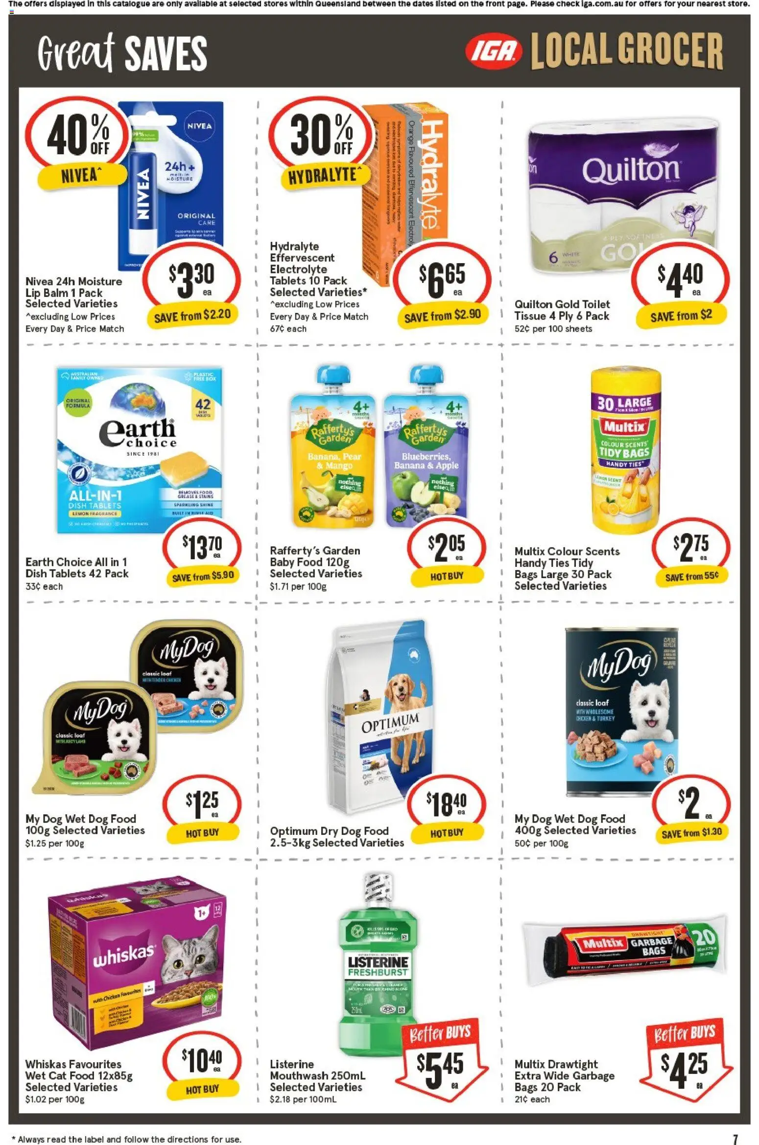IGA catalogue - valid from 15.04.2026 | Page: 7 | Products: Oats, Mayonnaise, Sugar, Garlic