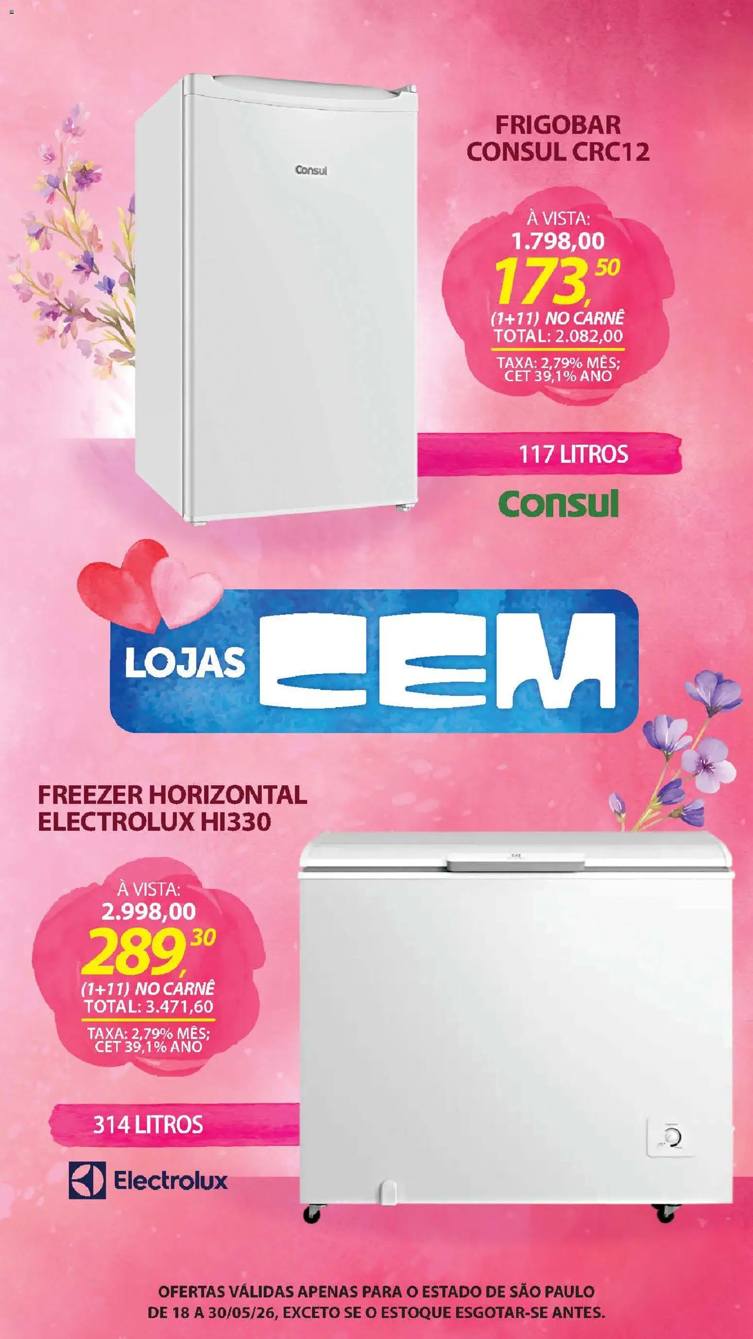 Lojas Cem - Ofertas atuais de 18/05/2026 ? Não perca as melhores promoções! | Brasil