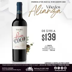 Vista previa de Bodegas Alianza catálogo Viñedos Alianza, nuevo folleto de la tienda, válido en México a partir del 27/07/2026
