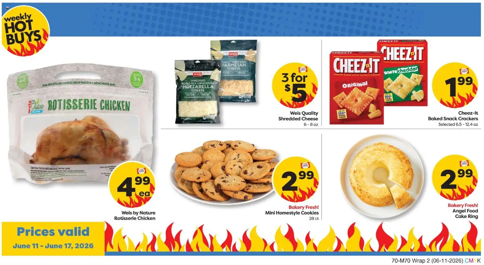 Weis Grand Opening - valid from 11.06.2026 | Page: 2 | Products: Bakery, Safe, Milk, Cheese