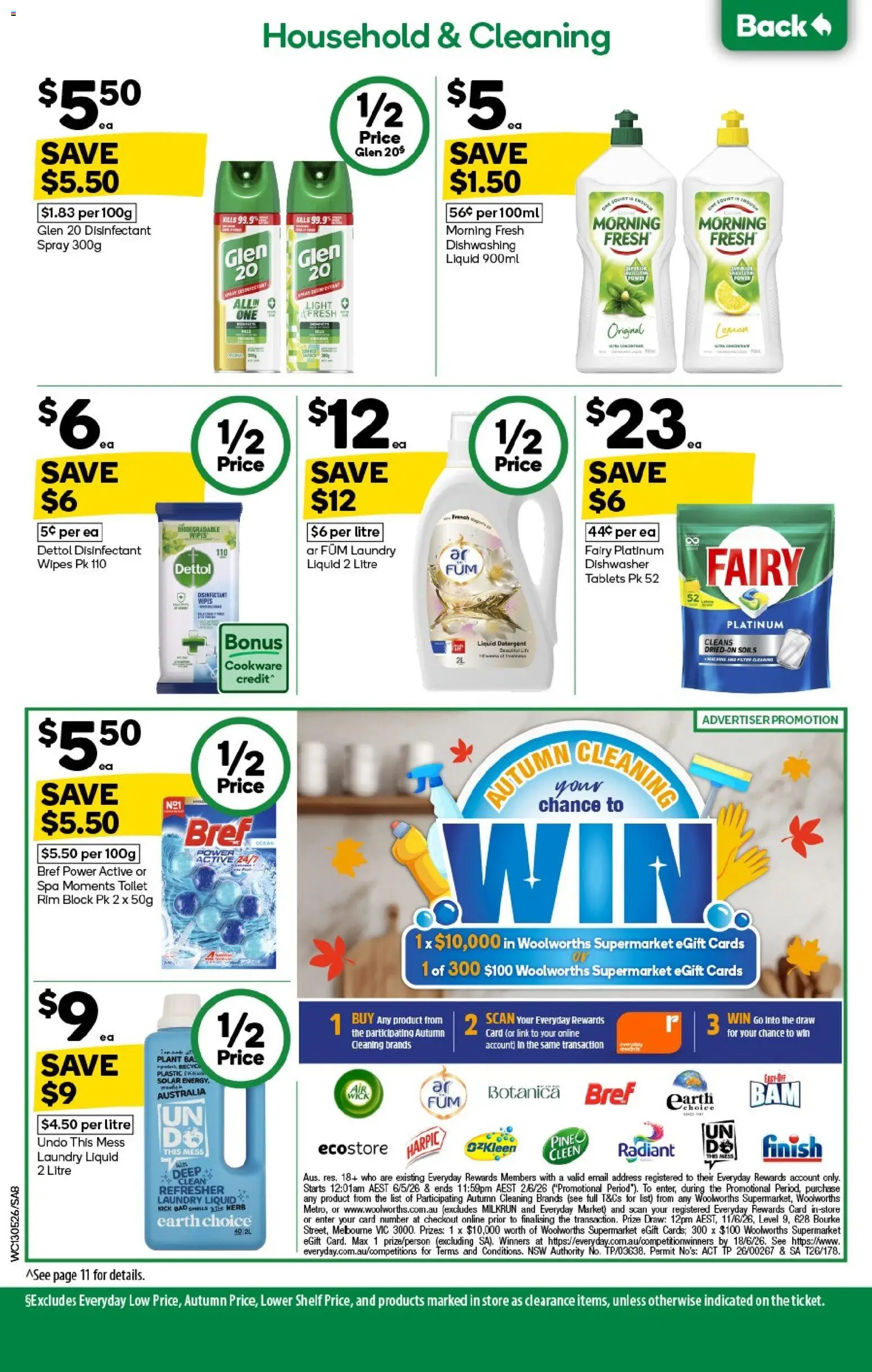 Woolworths catalogue - valid from 13.05.2026 | Page: 8 | Products: Shelf, Detergent, Lemon, Tablets