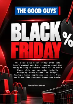 Preview of The Good Guys Black Friday Notice - valid from 08/10/2026