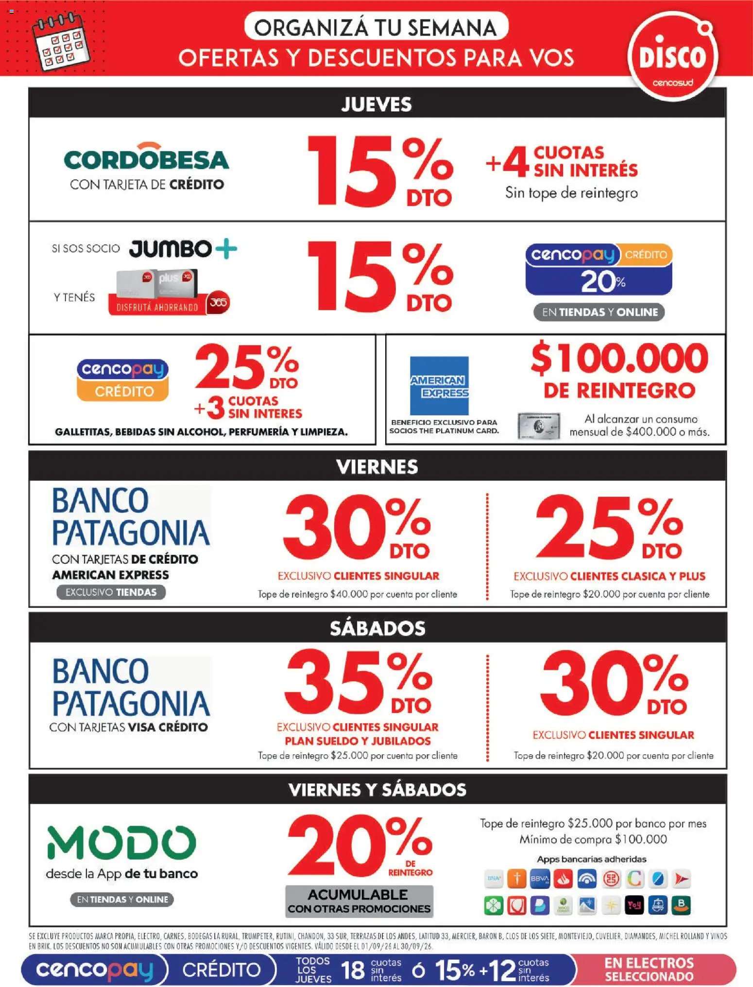 Disco - Ofertas | Córdoba │ válido desde el 18/09/2026 | Página: 12 | Productos: Disco, Bebidas