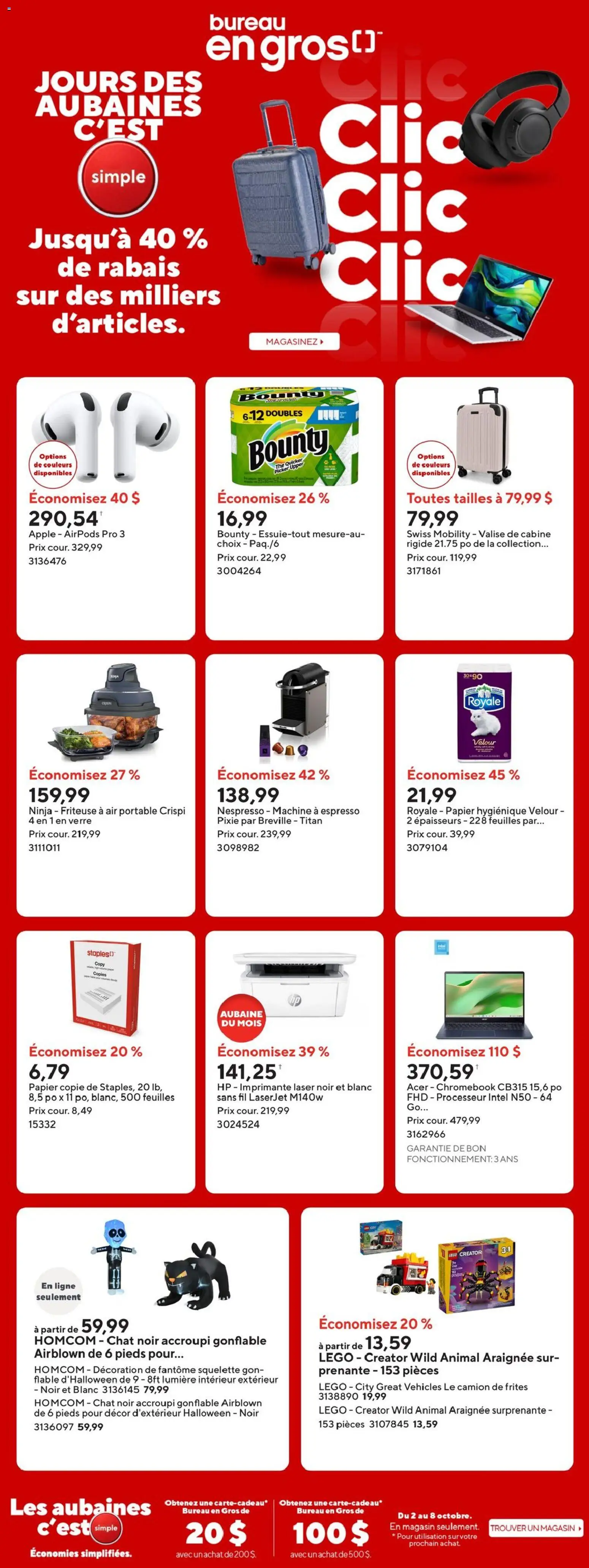 Staples flyer valid from Oct 2, 2026 | Page: 1