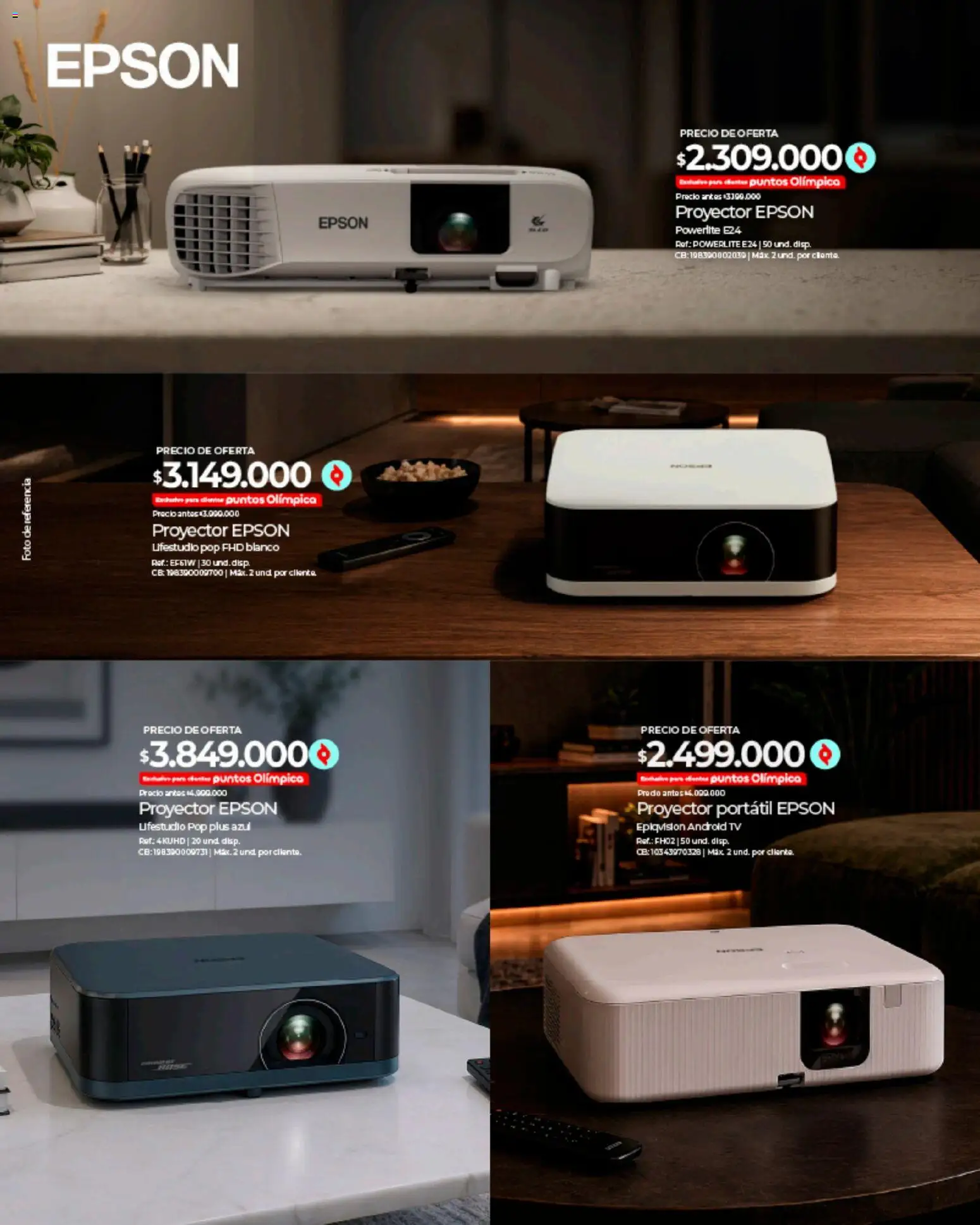Olímpica revista - valida desde el 09.05.2026 | Página: 12 | Productos: Proyector, Pan