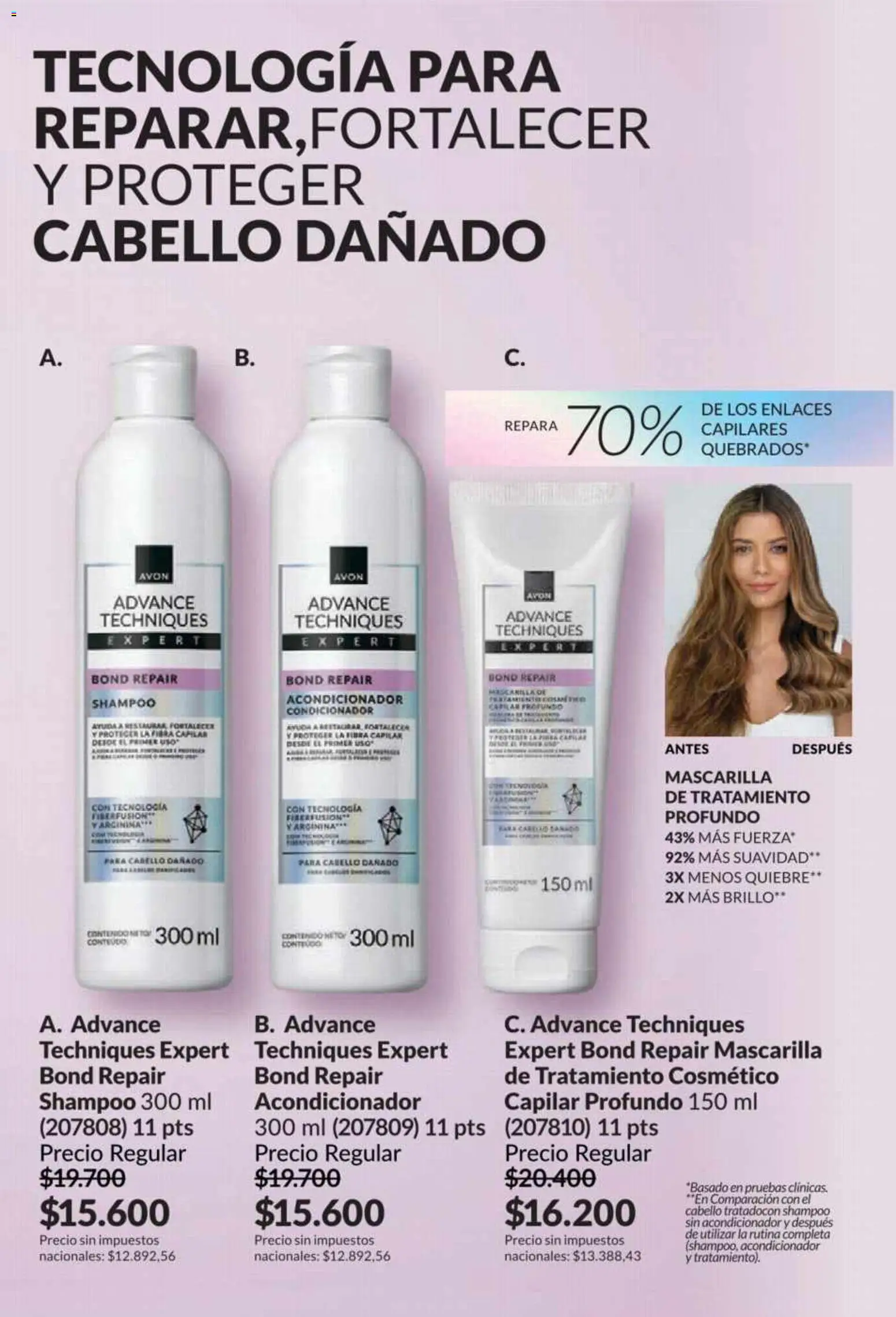 Catálogo AVON Campaña 5/2026 │ válido desde el 01.05.2026 | Página: 187 | Productos: Mascarilla, Shampoo, Acondicionador, Brillo