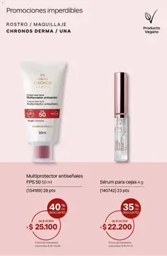 Vista previa Catálogo Natura Ciclo 7 válido desde el 06.05.2026 | Página: 40 | Productos: Maquillaje, Serum, Protector solar