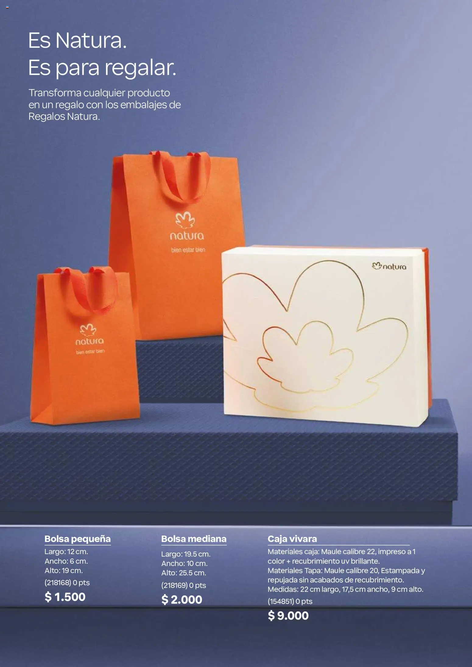 Natura revista - valida desde el 01/07/2026 | Página: 32 | Productos: Bolsa, Caja, Tapa