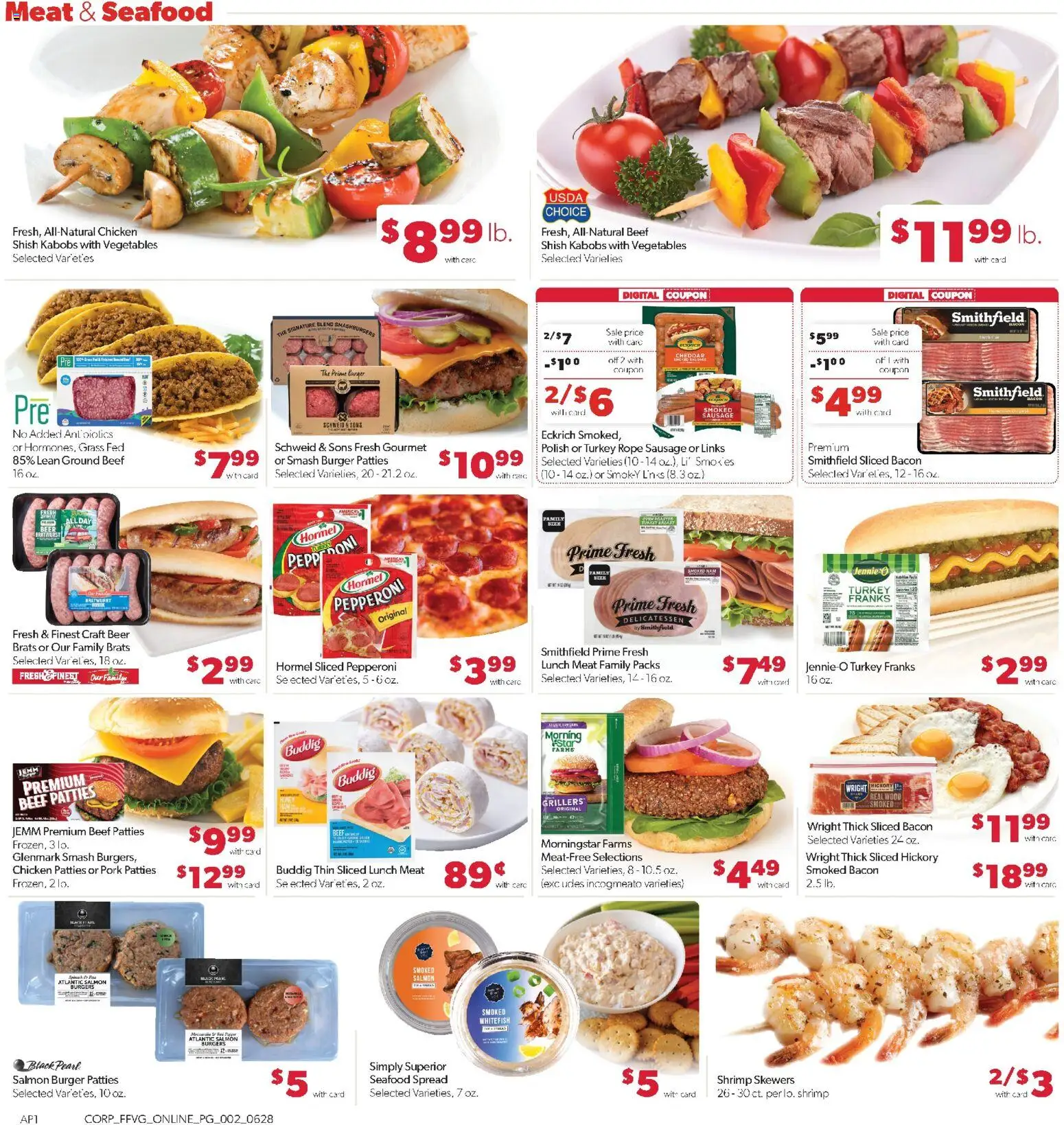 Family Fare Weekly Ad - MI - valid from 06/28/2026 | Page: 6 | Products: Beer, Pork, Vegetables, Seafood
