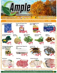 Preview of Ample Food Market weekly flyer / circulaire from shop Ample Food Market valid from Sep 25, 2026