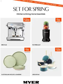 Preview of Myer Kitchen & Dining Home Essentials - valid from 09/08/2026