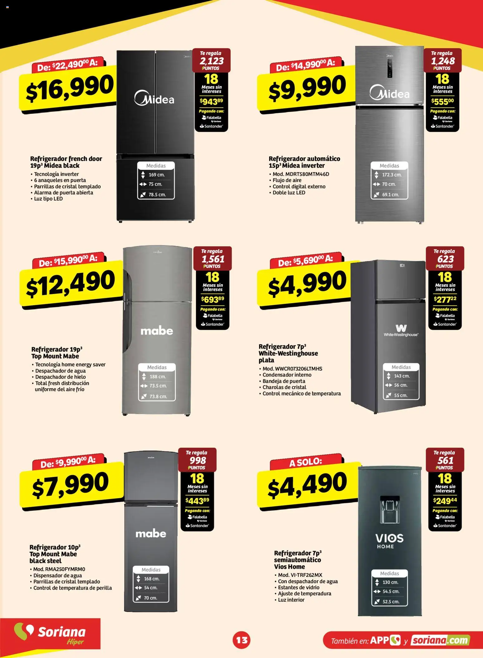 Nuevas ofertas de Soriana válidas en toda la República Mexicana desde el 30/10/2026. ¡Encuentra las mejores ofertas en Soriana Buen Fest! | Página: 13