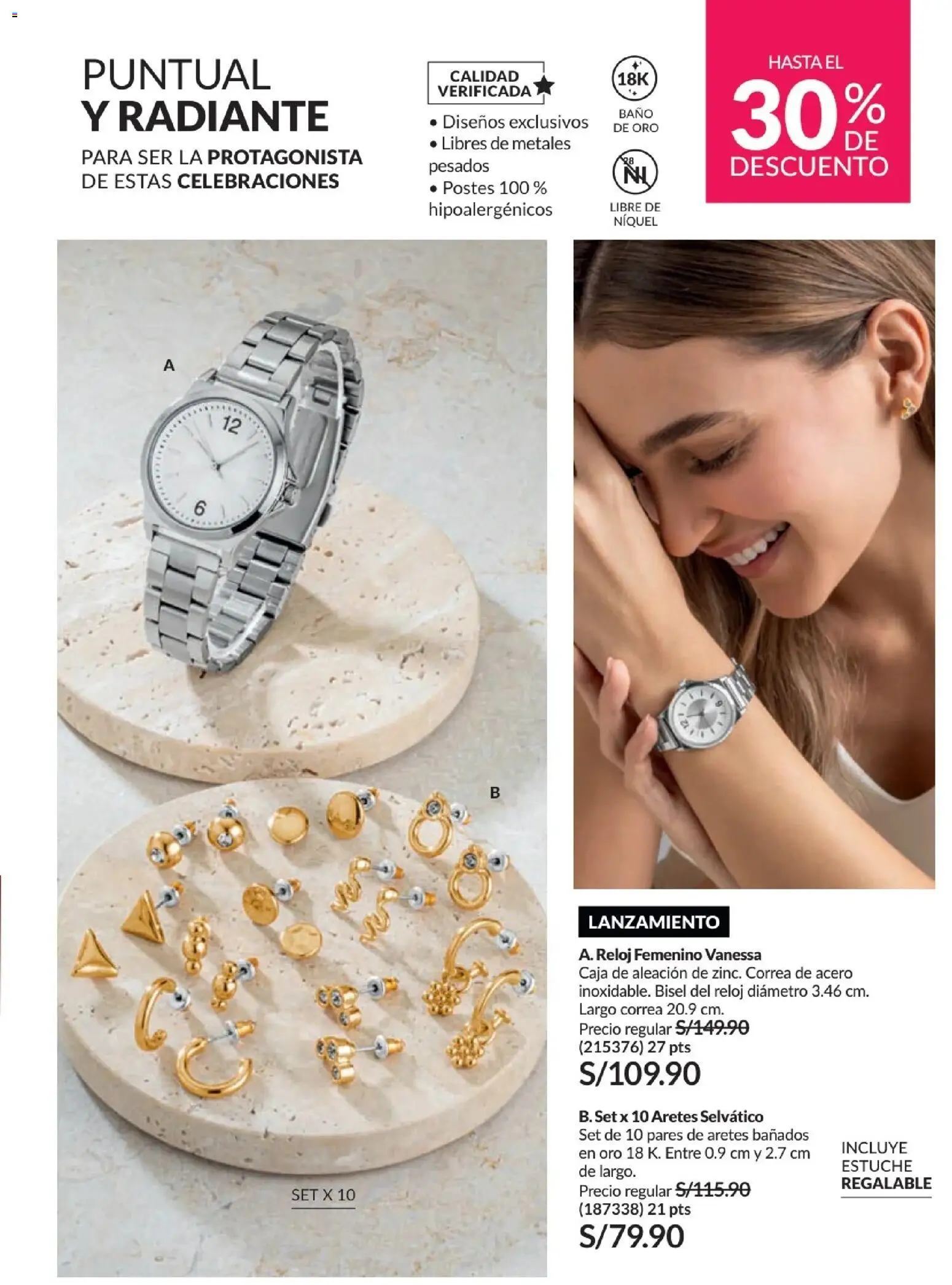 Catálogo Avon válido desde 01/07/2026 | Página: 198 | Productos: Caja, Baño, Reloj