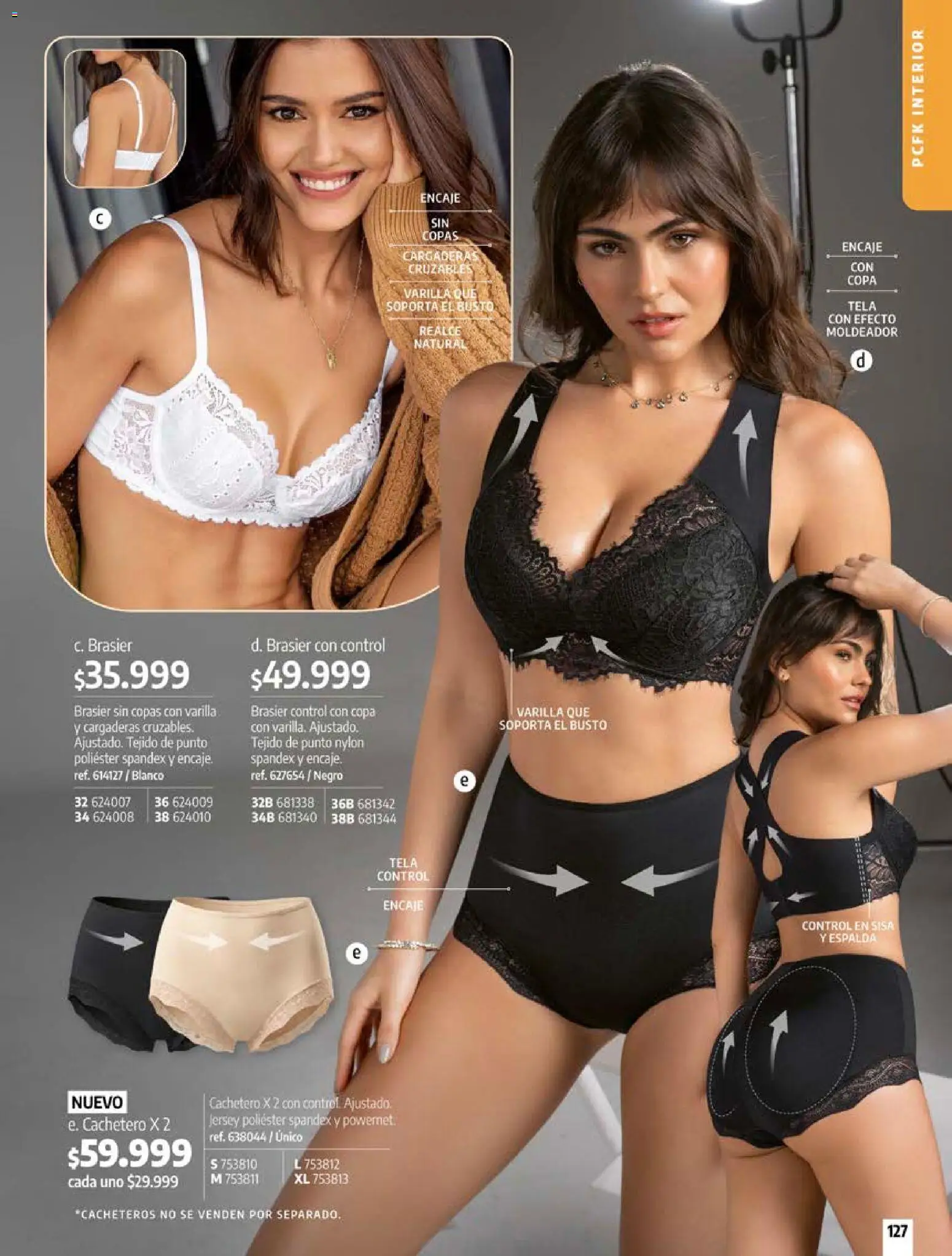 Pacifika revista - valida desde el 18/09/2026 | Página: 127 | Productos: Brasier, Cachetero