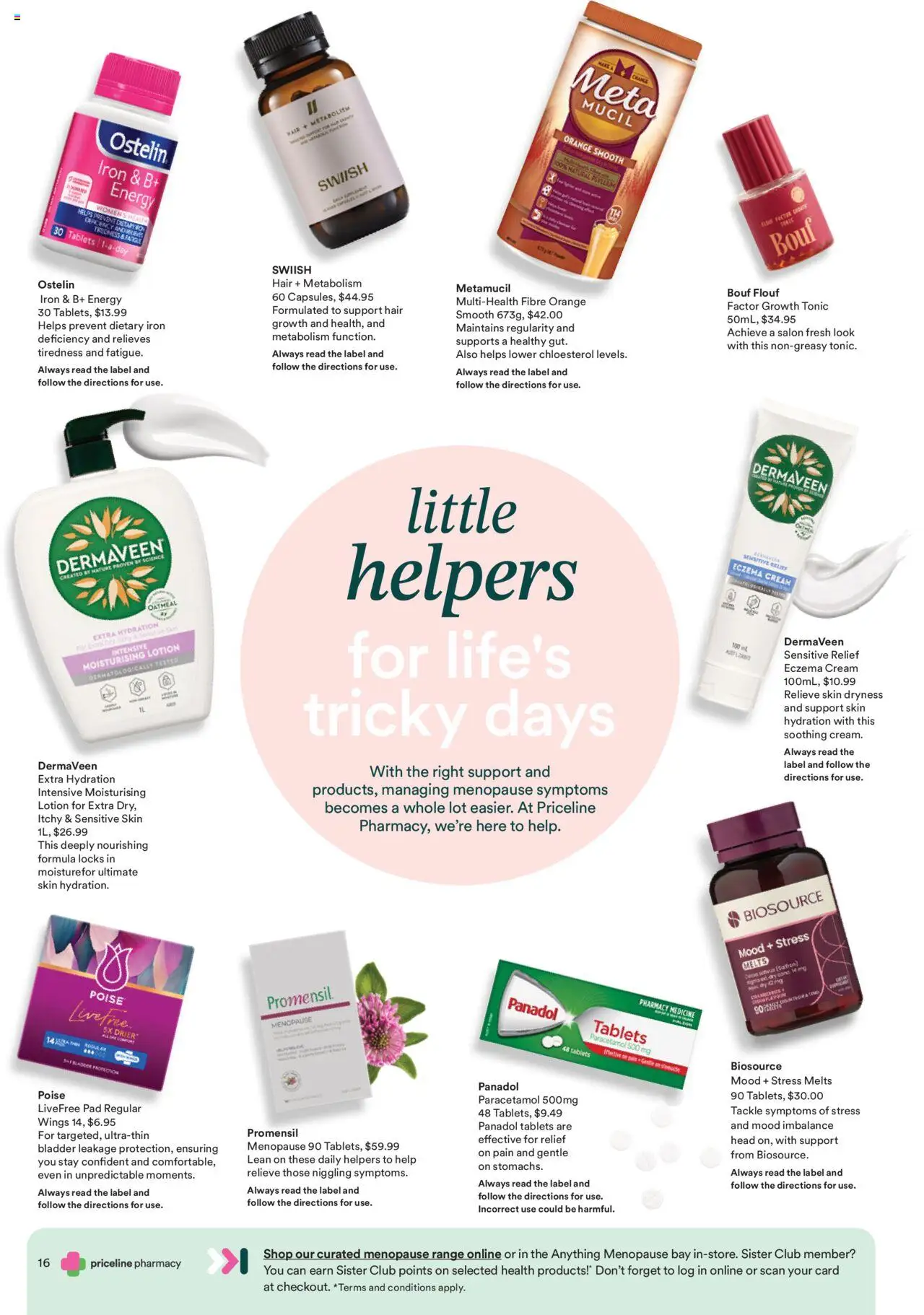Priceline Pharmacy catalogue - valid from 02.10.2025 | Page: 16 | Products: Lotion, Cream, Dryness, Sensitive skin