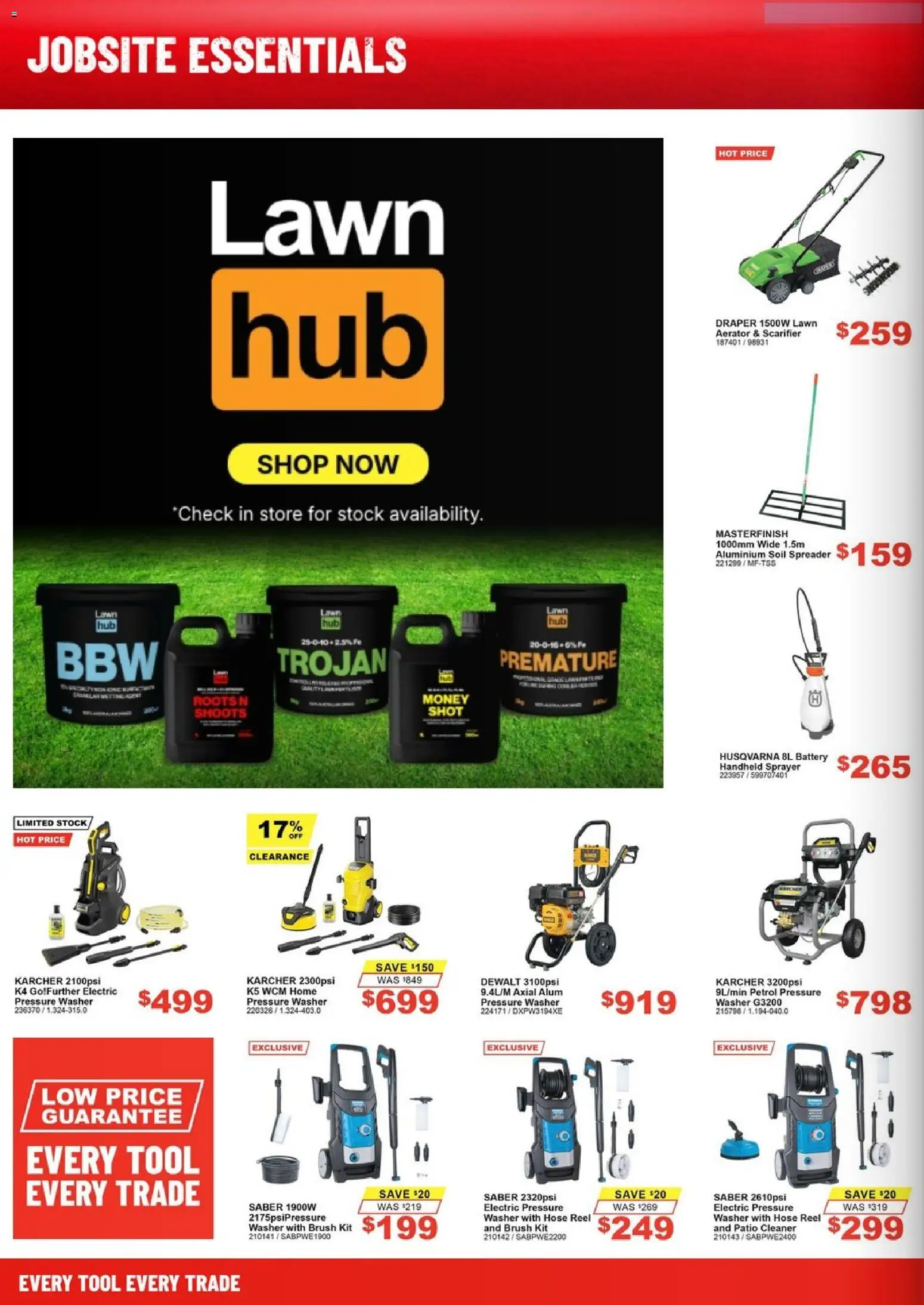 Total Tools catalogue - valid from 04/08/2026 | Page: 8 | Products: Battery, Brush, Soil, Washer
