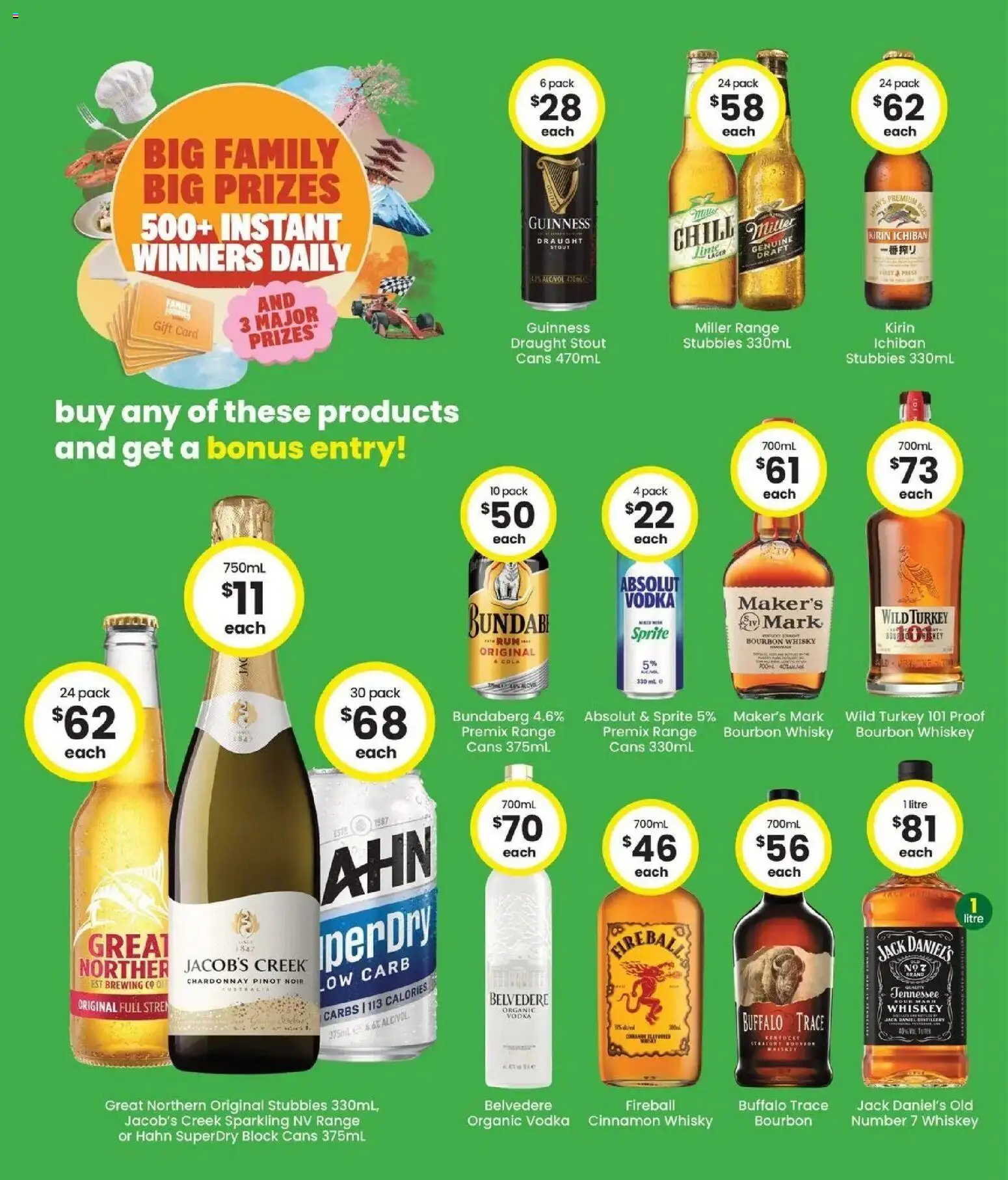 The Bottle-O catalogue - valid from 06/07/2026 | Page: 3 | Products: Bourbon, Vodka, Whiskey, Turkey