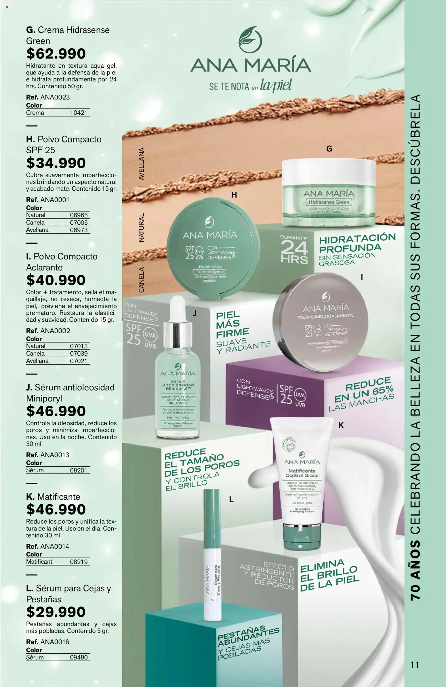 Leonisa revista - valida desde el 15/07/2026 | Página: 11 | Productos: Polvo compacto, Crema, Brillo, Polvo