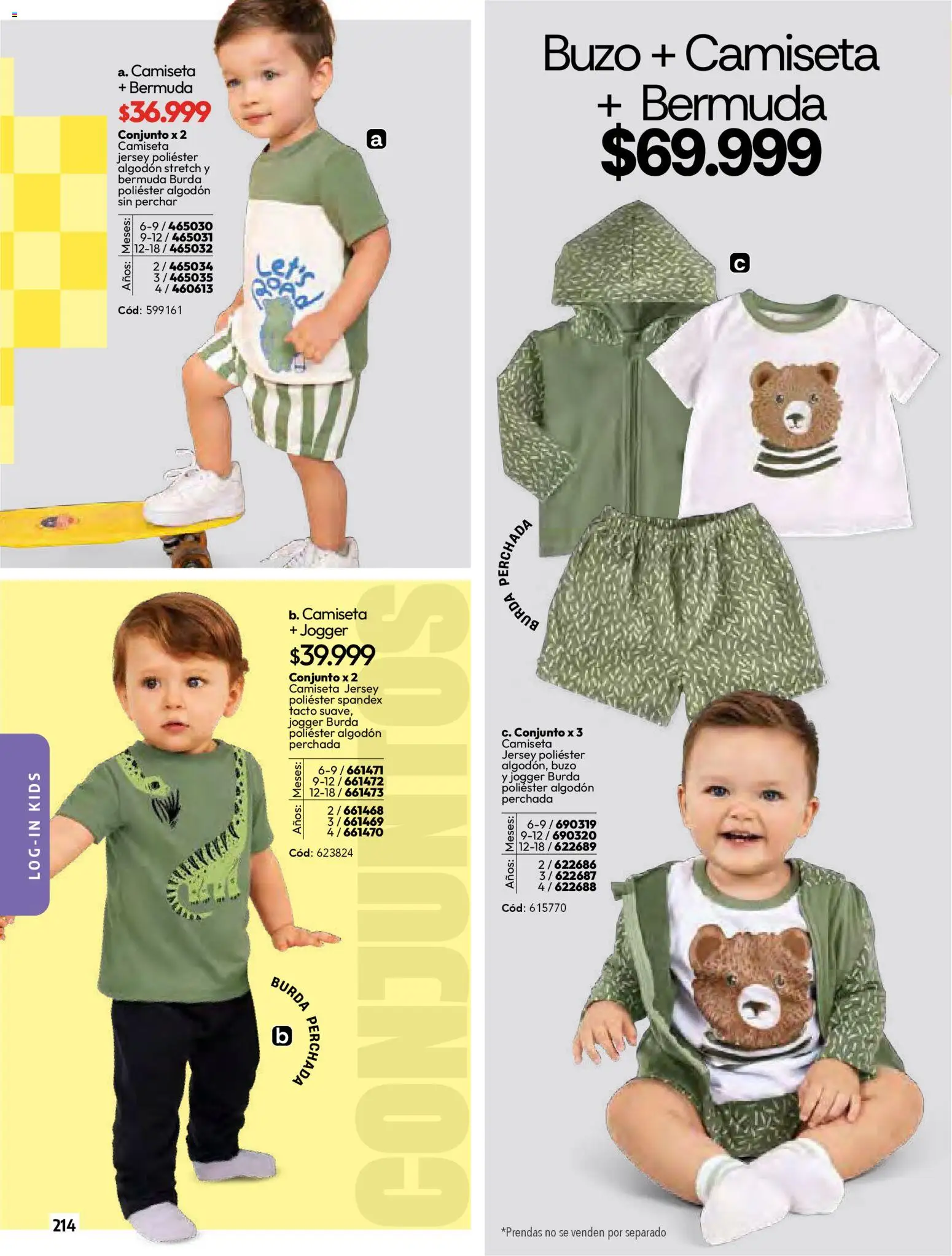 Pacifika revista - valida desde el 01.03.2026 | Página: 216 | Productos: Bermuda, Buzo, Camiseta, Conjunto