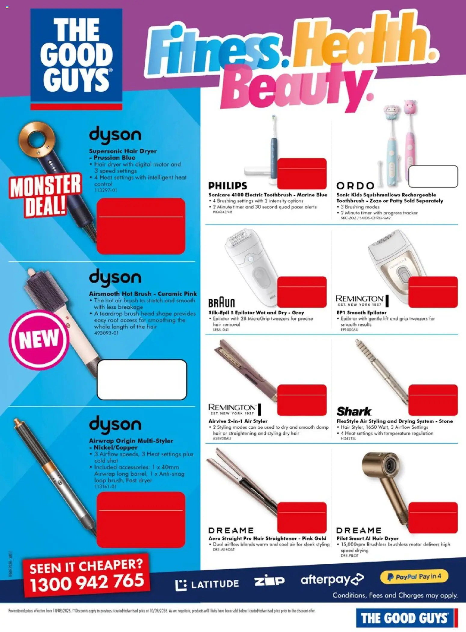 The Good Guys catalogue - valid from 10/09/2026 | Page: 9 | Products: Brush, Accessories, Dryer, Epilator