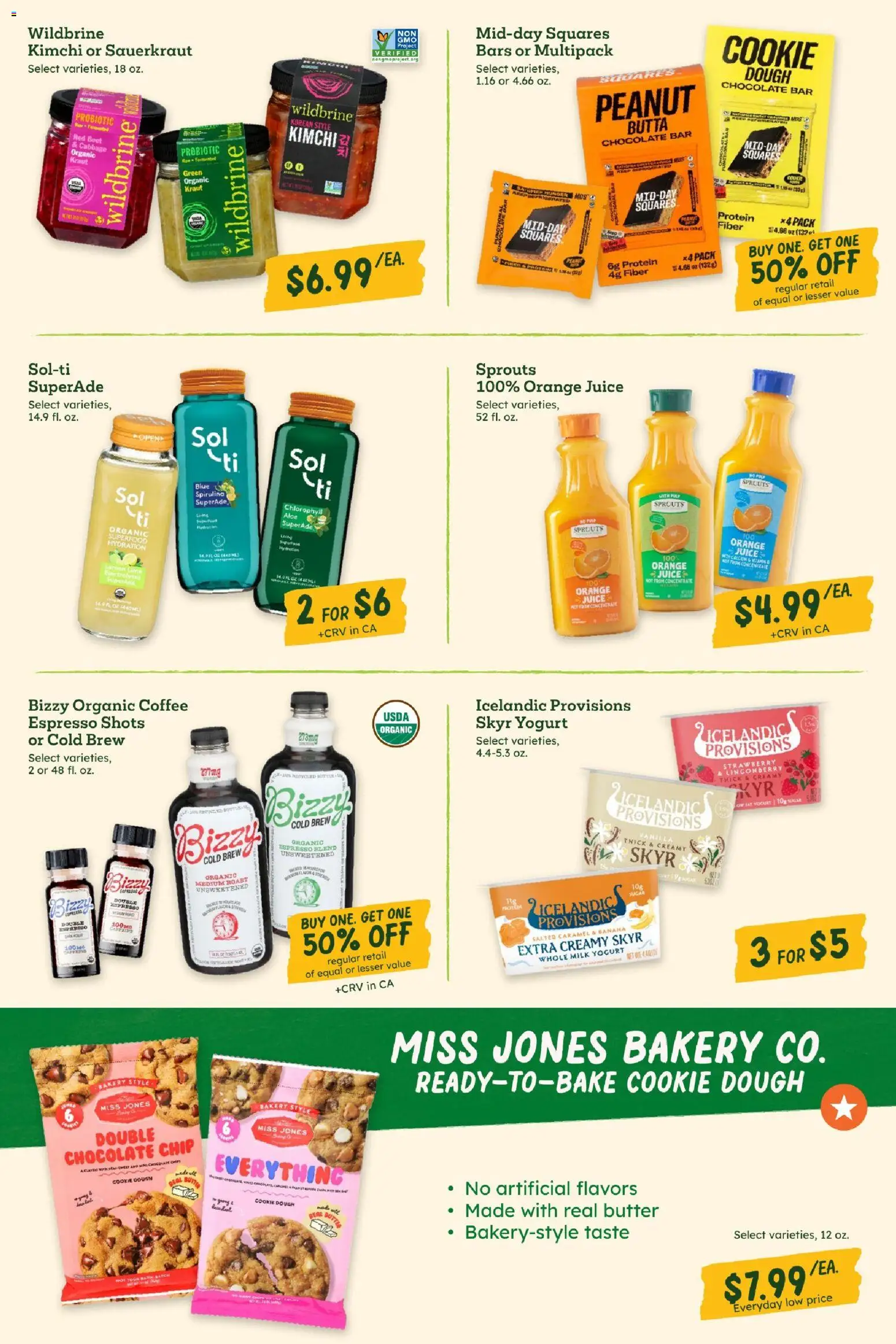 Sprouts Monthly Ad - valid from 29.04.2026 | Page: 27 | Products: Milk, Butter, Coffee, Chocolate Chip