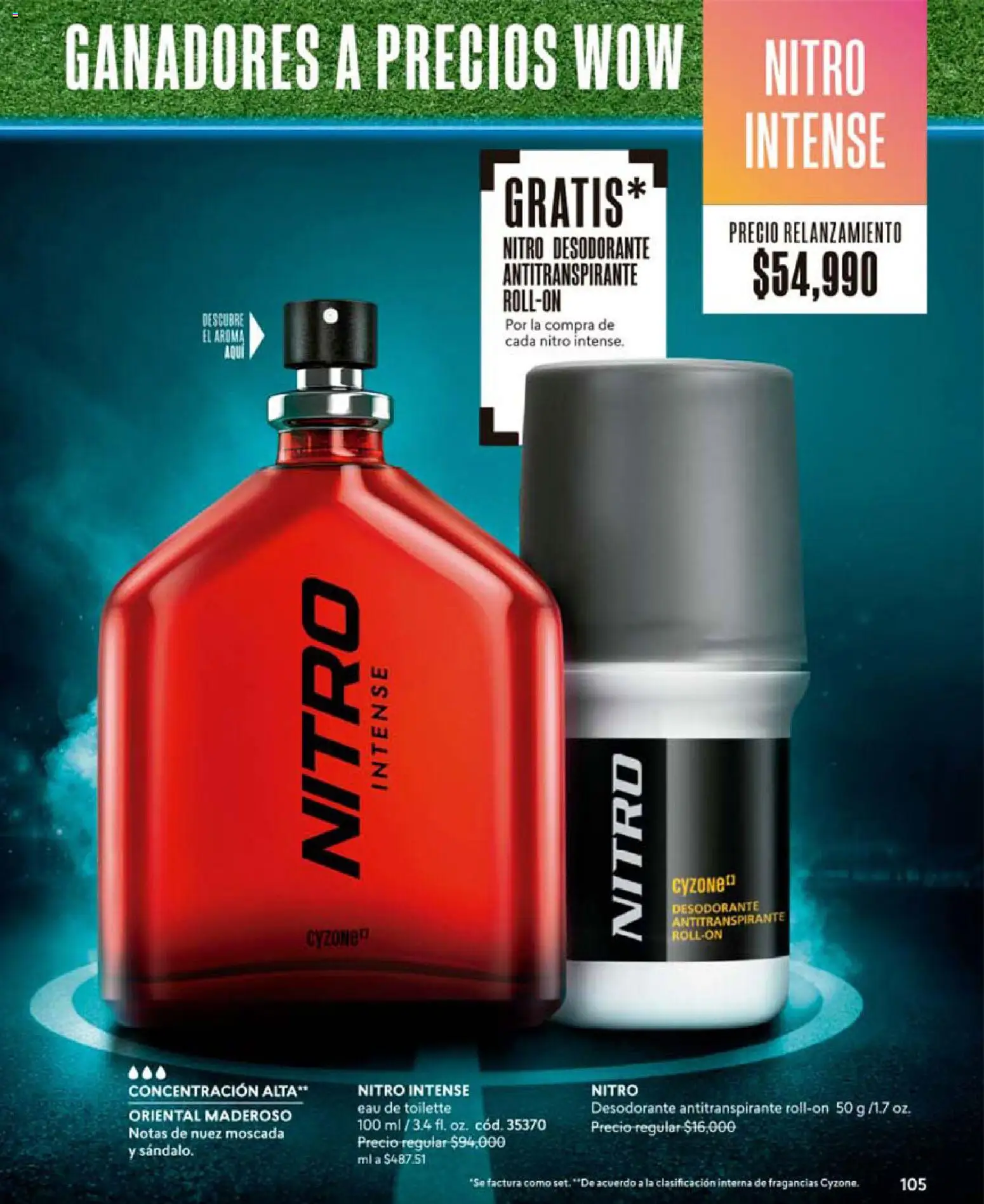 CyZone revista - valida desde el 19.05.2026 | Página: 105 | Productos: Eau de toilette, Desodorante, Antitranspirante, Nuez