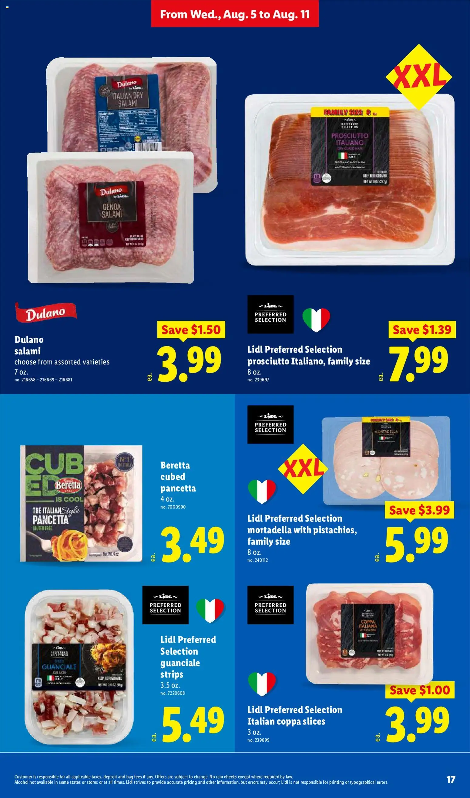 Lidl Weekly Ad - valid from 08/05/2026 | Page: 17 | Products: Salami, Bag