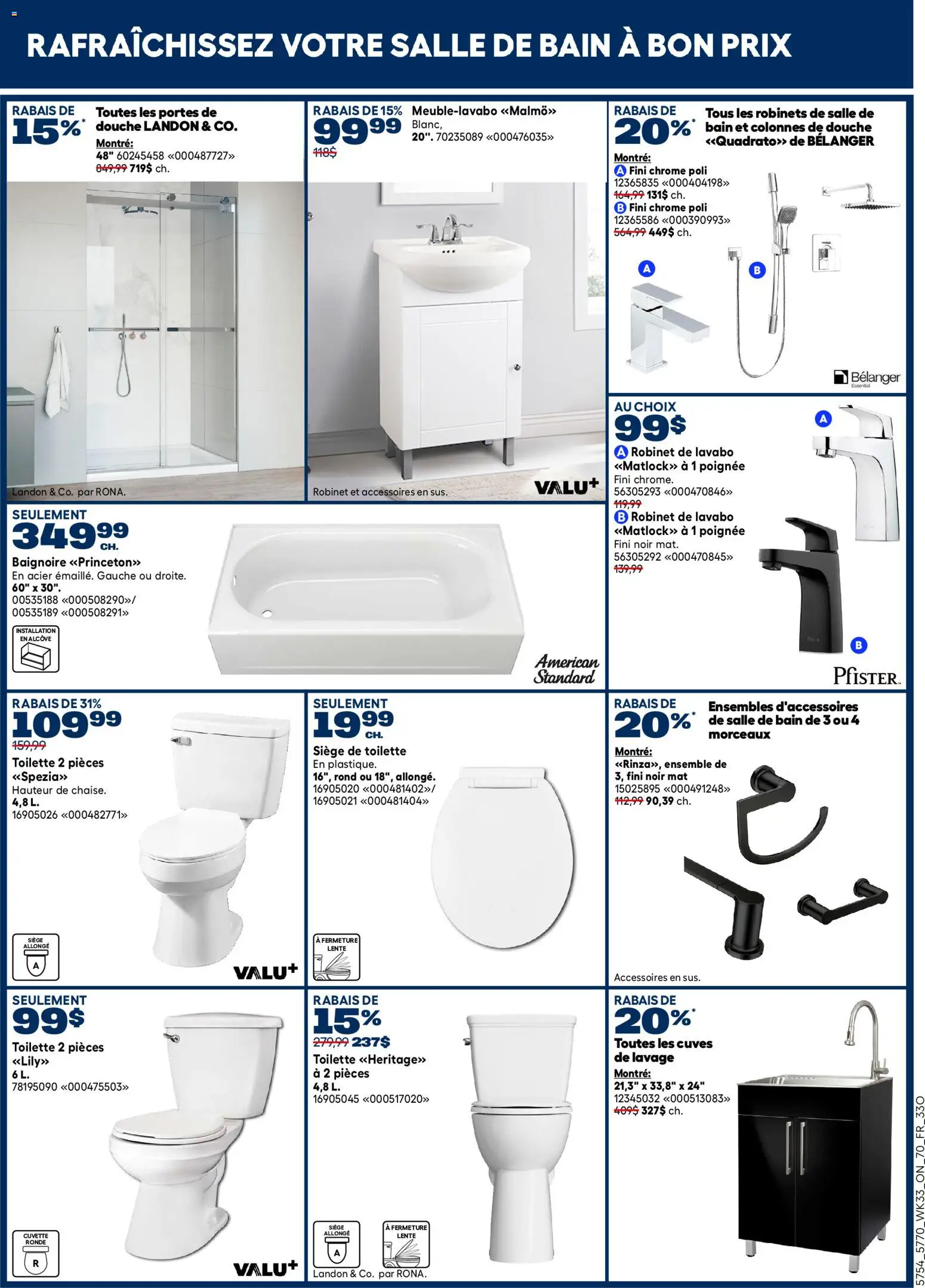 Rona flyer valid from Sep 10, 2026 | Page: 14 | Products: Toilette