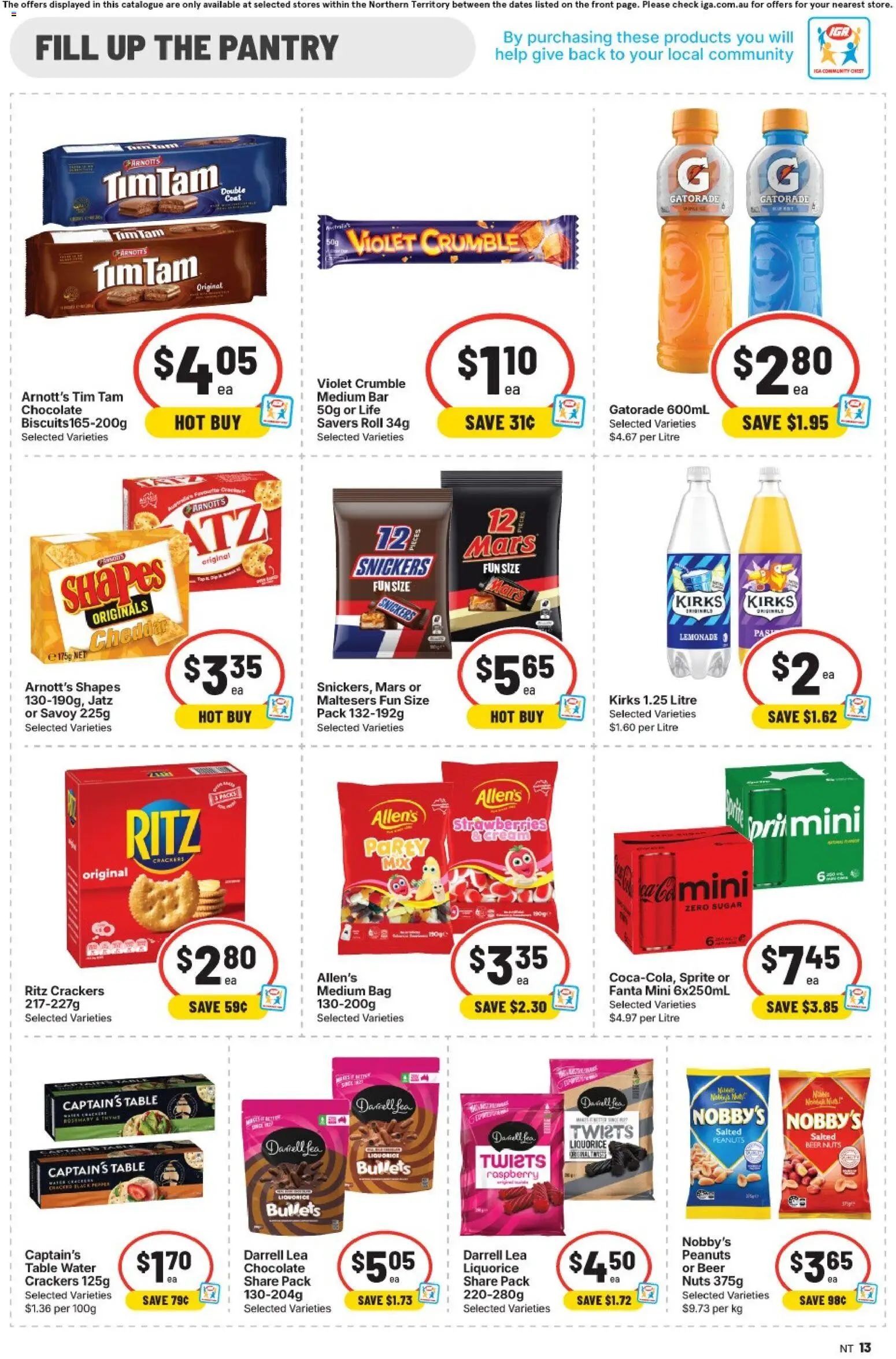 IGA catalogue - valid from 19/08/2026 | Page: 9 | Products: Chocolate, Beer, Cream, Lemonade