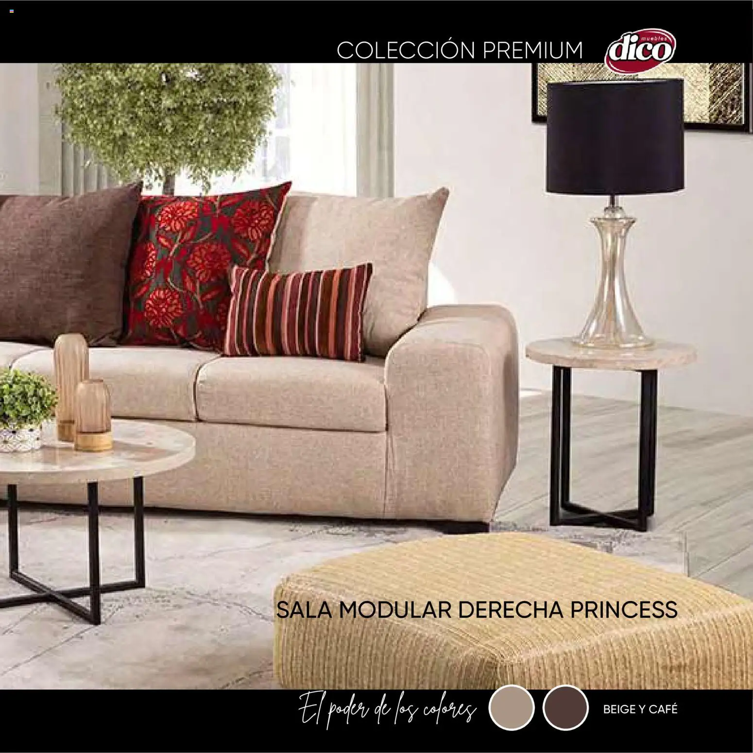 Nuevas ofertas de Muebles Dico válidas en toda la República Mexicana desde el 27/10/2025. ¡Encuentra las mejores ofertas en Muebles Dico catálogo Premium! | Página: 41 | Productos: Café, Modular, Sala modular, Sala