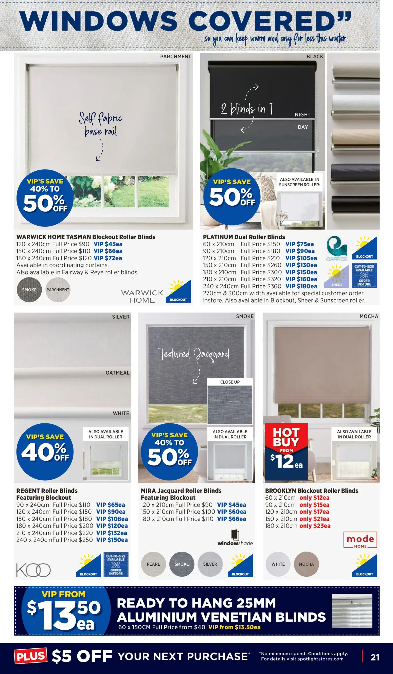 Spotlight catalogue - valid from 03.06.2026 | Page: 21 | Products: Blinds, Sunscreen