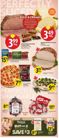 Preview of Save on foods weekly flyer / circulaire from shop Save on foods valid from Sep 3, 2026 | Page: 9 | Products: Beef, Turkey, Oven, Snacks