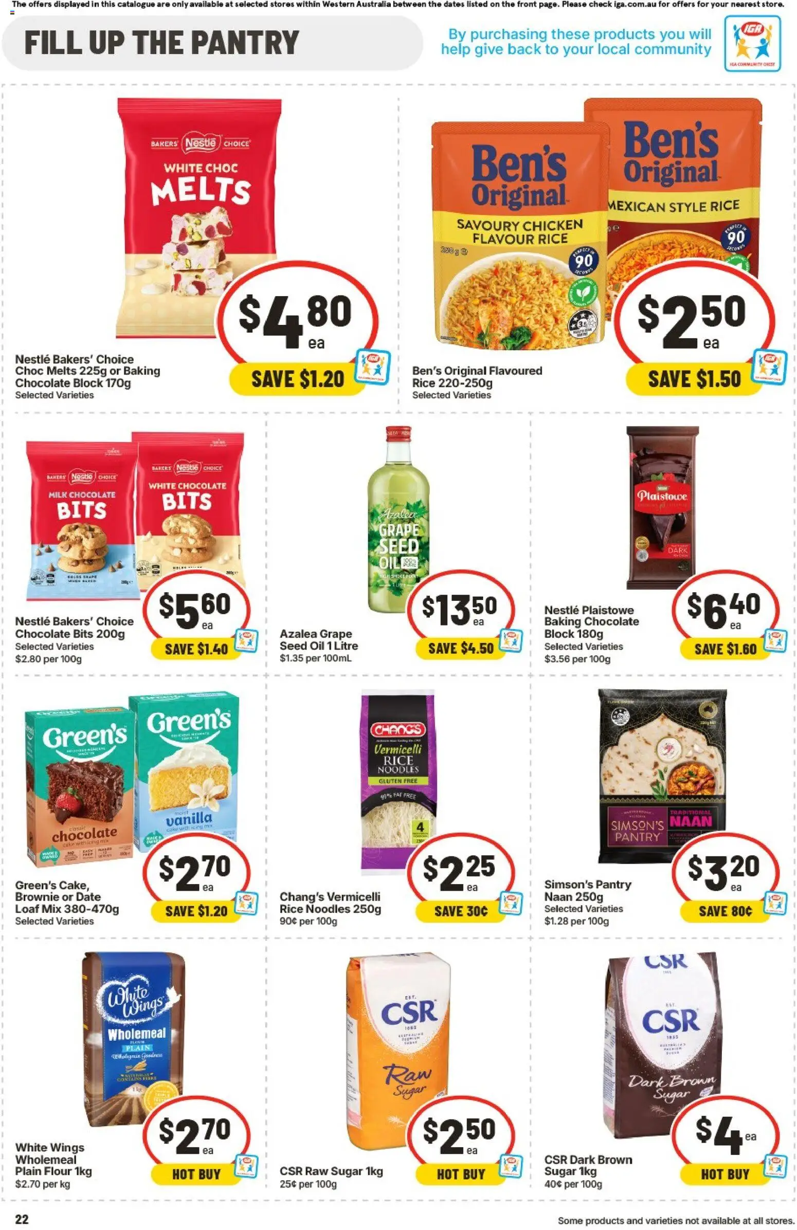 IGA catalogue - valid from 12/08/2026 | Page: 23 | Products: Oil, Chicken, Rice, Date