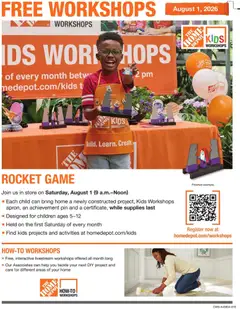 Preview of Home Depot weekly ads valid from 08/01/2026