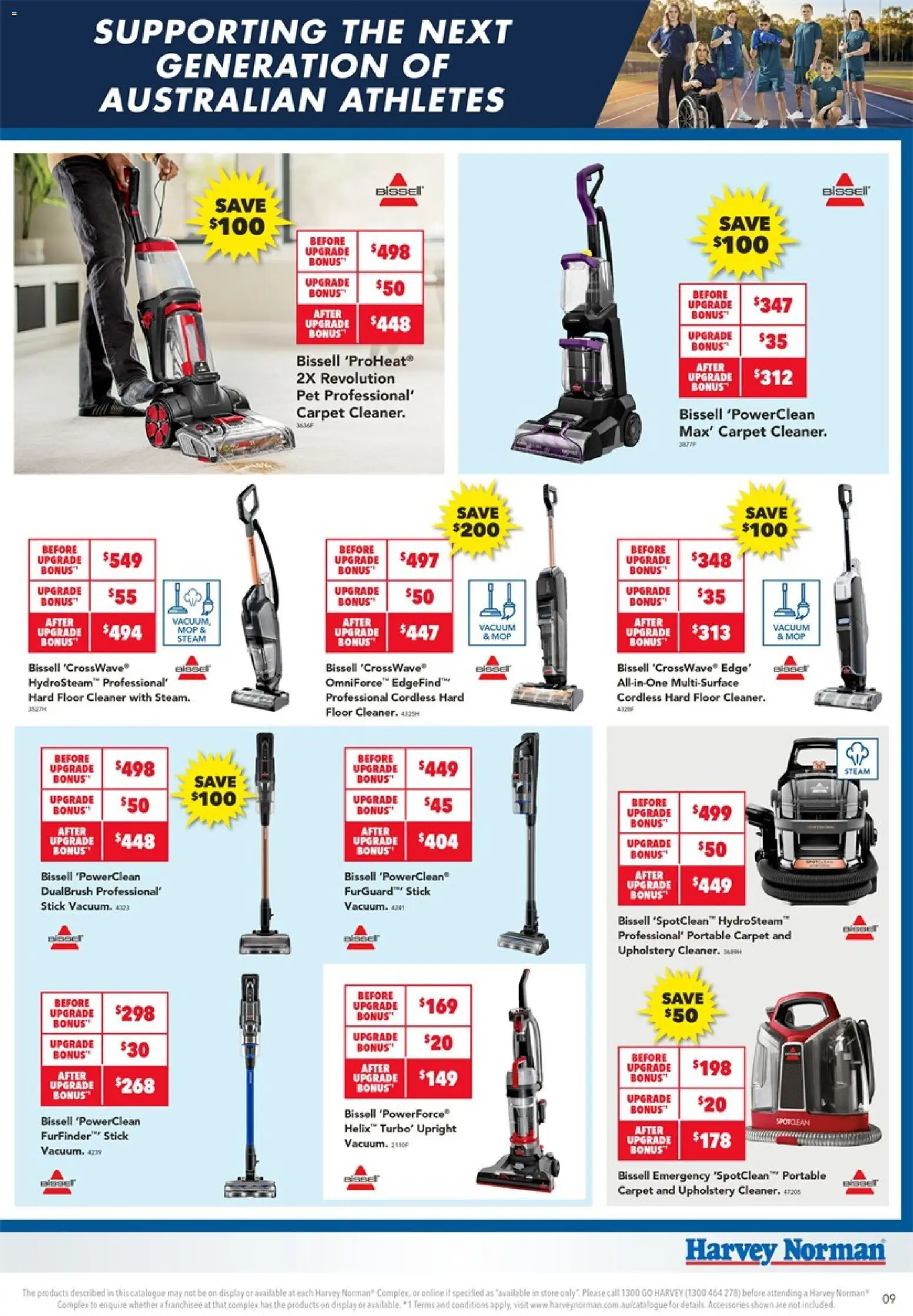 Harvey Norman catalogue - valid from 23/07/2026 | Page: 9 | Products: Carpet, Mop, Cleaner, Portable